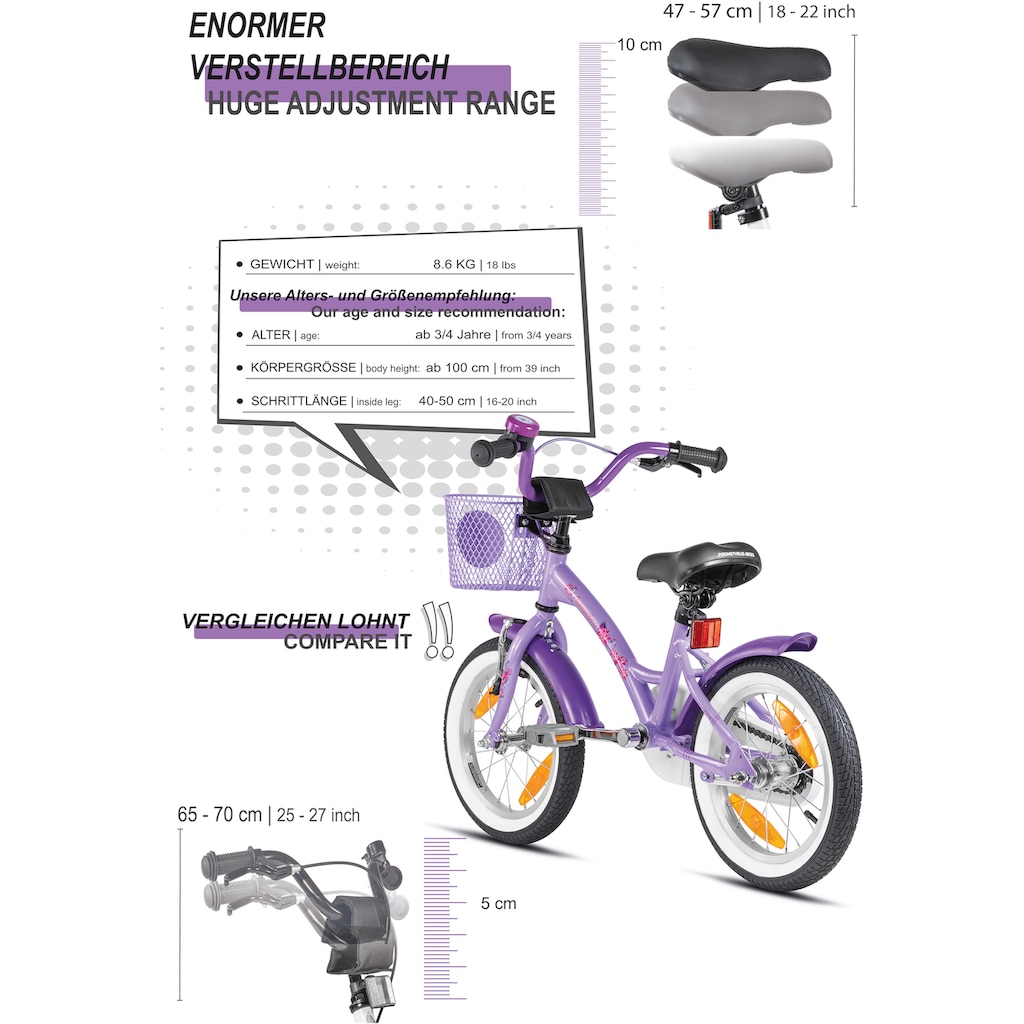 PROMETHEUS BICYCLES Kinderfahrrad »Hawk«, 1 Gang