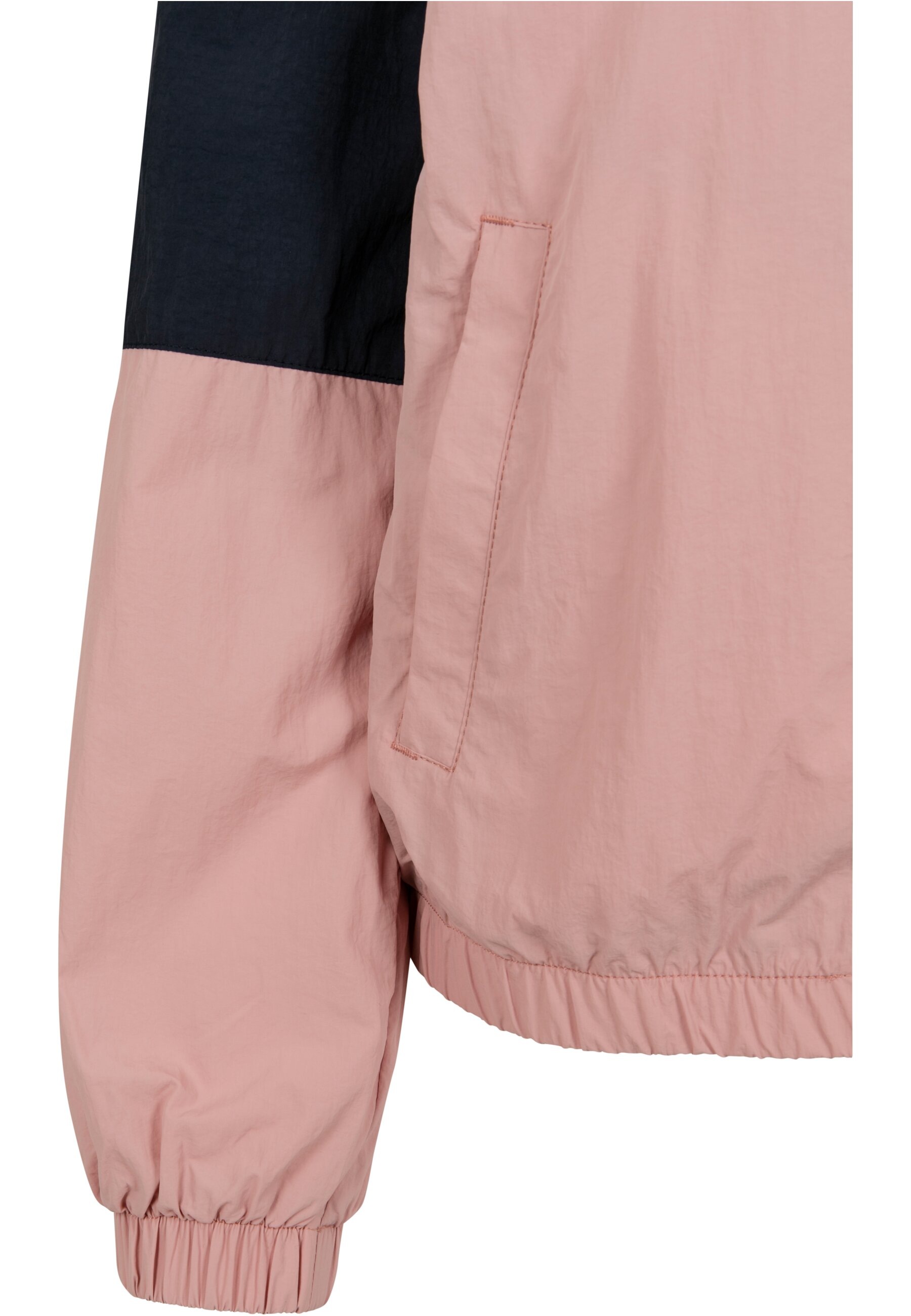 URBAN CLASSICS Allwetterjacke »Urban Classics Damen Ladies 3-Tone Crinkle Track Jacket« 1 Stk. tlg. ohne Kapuze