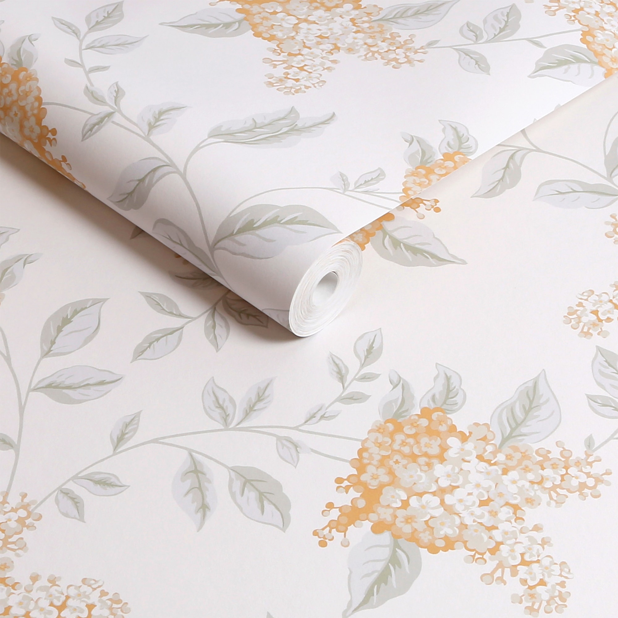 LAURA ASHLEY Vliestapete »Portland Fern Apricot« geblümt glatt 10mx52cm (ca. 5m2)