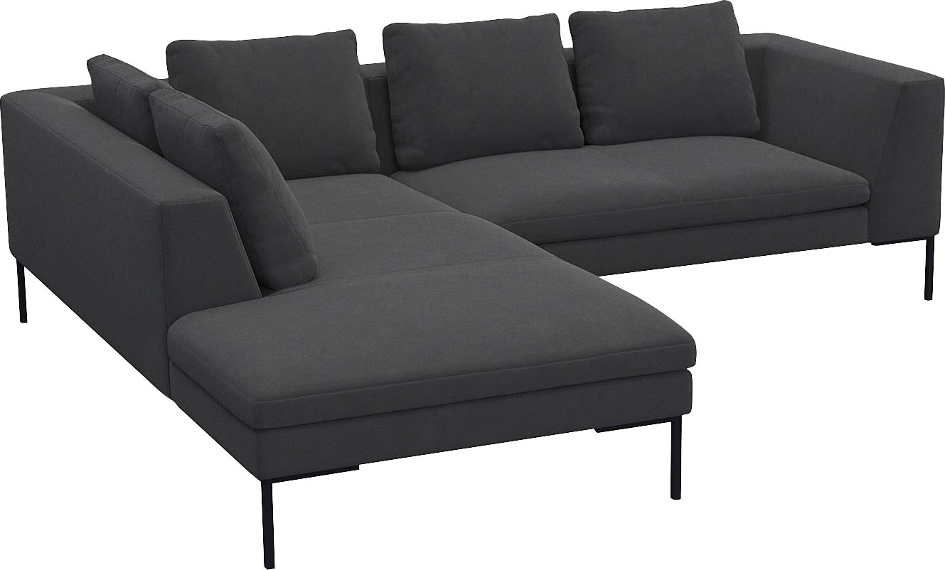 FLEXLUX Ecksofa "Loano, superbequemer Sitzkomfort durch Kaltschaum im Sitz, günstig online kaufen