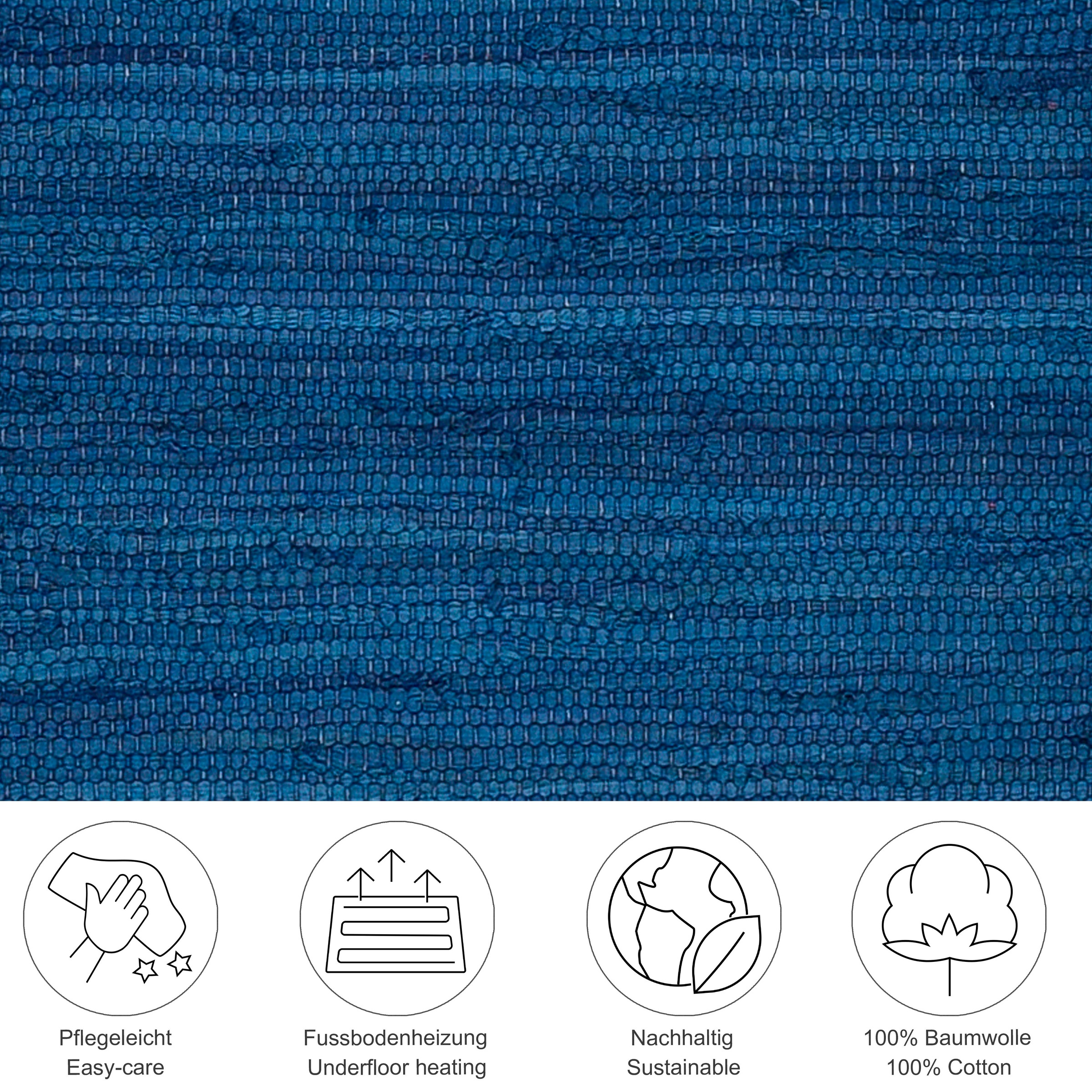 THEKO Teppich »Happy Cotton Fleckerl, handgewebt«, rechteckig, 5 mm Höhe, F günstig online kaufen