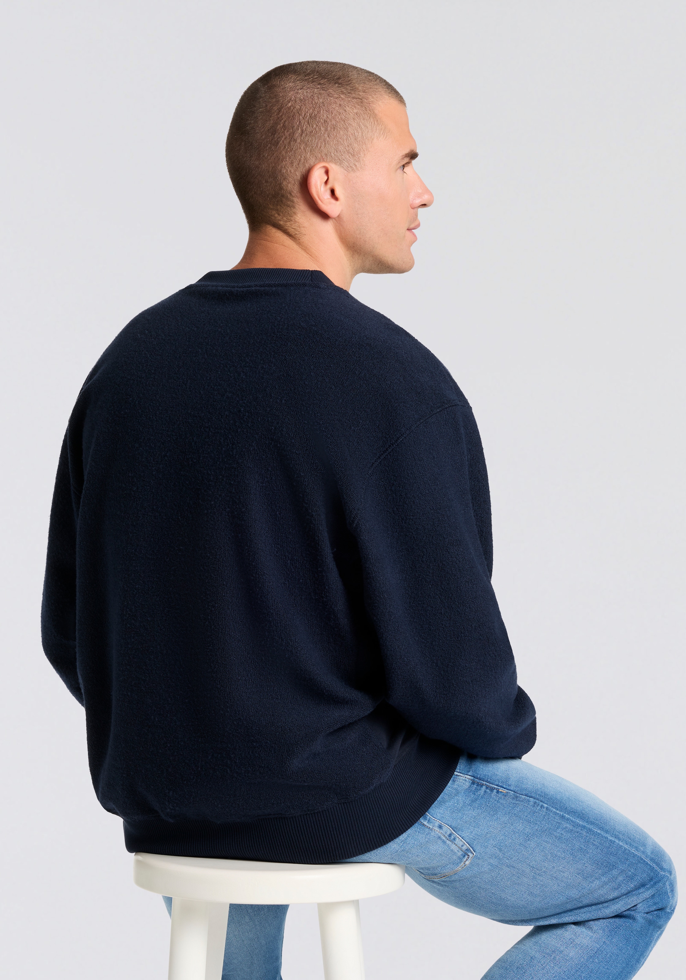 BOSS ORANGE Sweatshirt , Rundhalsausschnitt, Regular Fit, Kängurutasche
