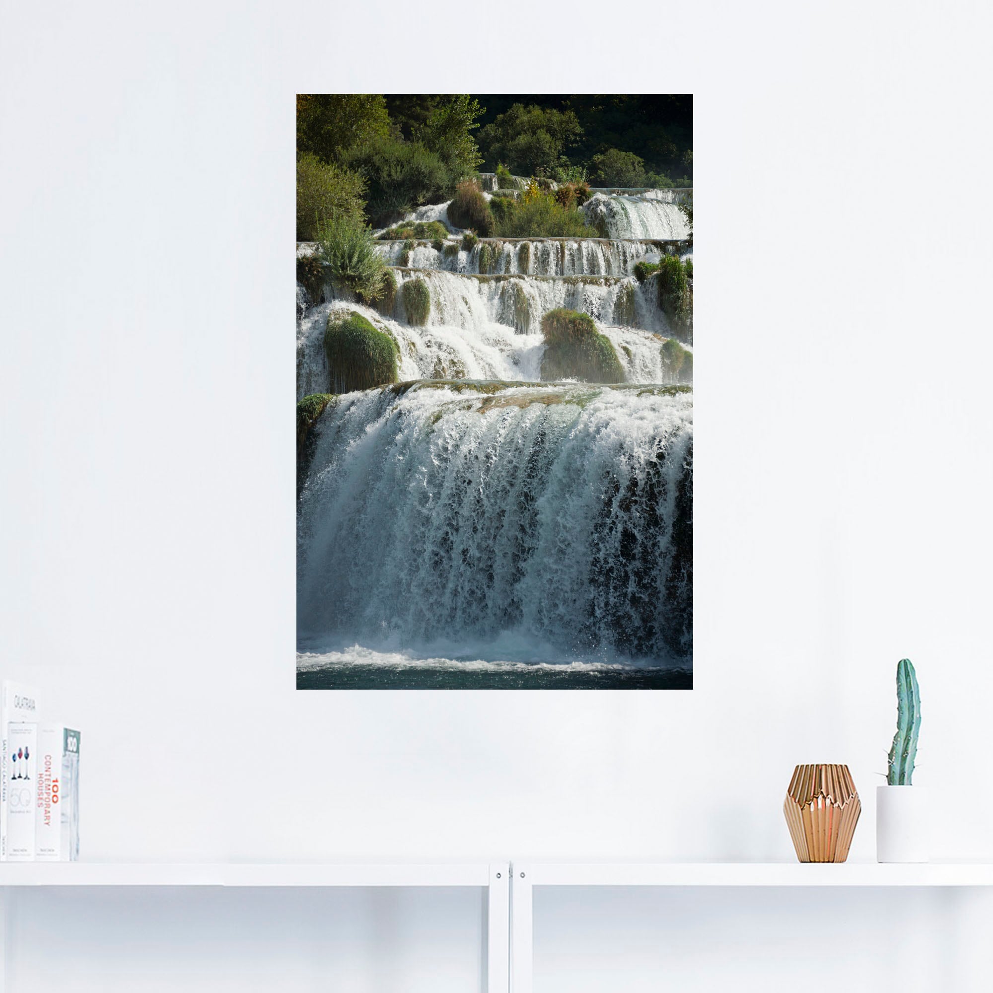 Artland Wandbild »Krka Wasserfälle«, Gewässer, (1 St.), als Alubild, Leinwandbild, Wandaufkleber oder Poster in versch. Größen