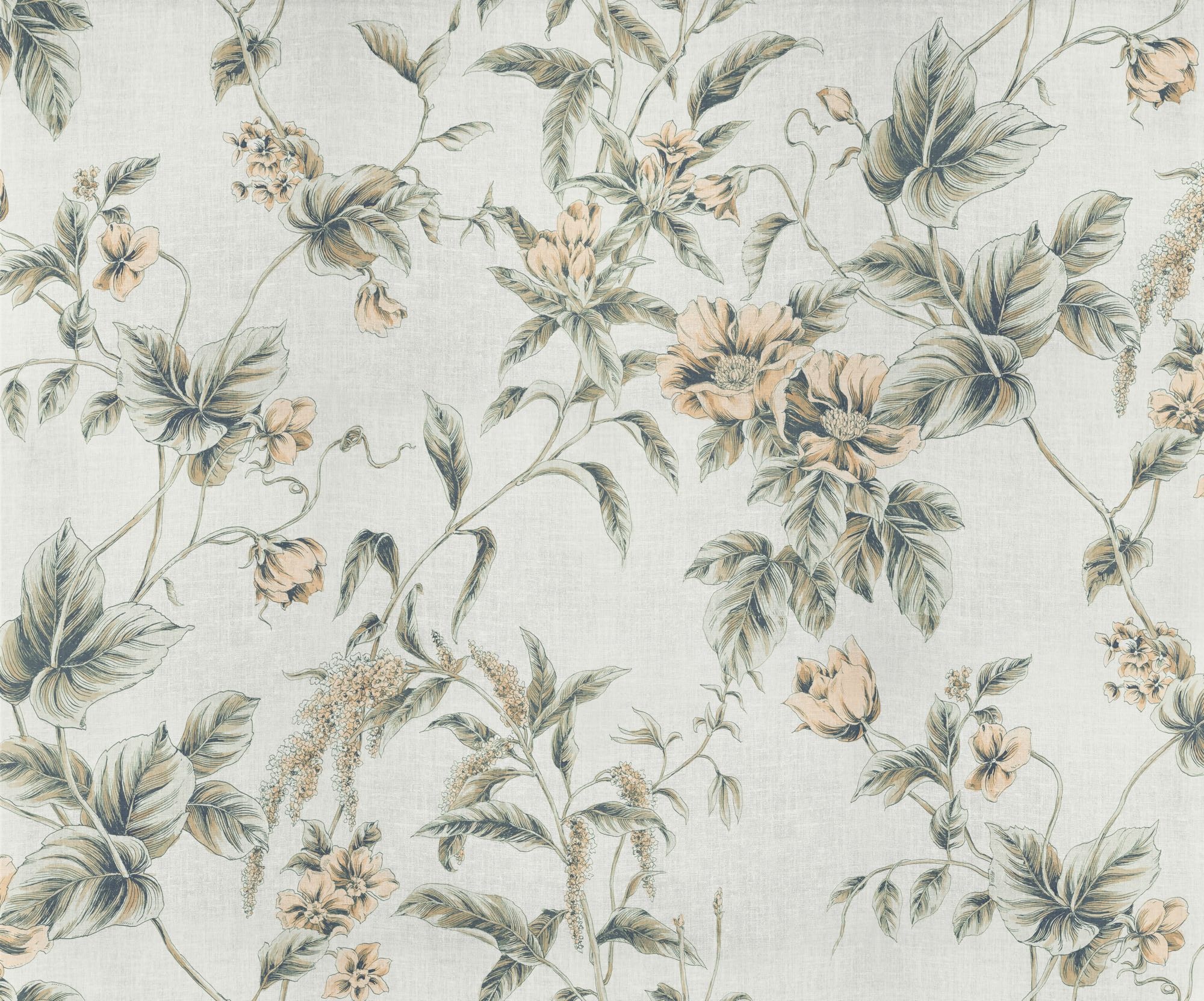 Komar Fototapete »Vlies Fototapete - Peachy Flora - Größe 300 x 250 cm« Motiv | bedruckt glatt