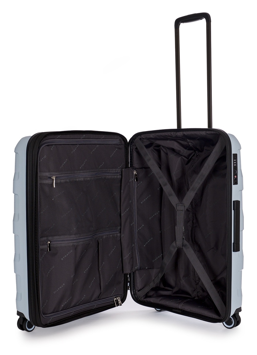 Stratic Trolley »STRAW+ Koffer M«, (1 St.), 4 Rollen, Hartschalenkoffer Trolley TSA-Zahlenschloss STRATIC CONNECT NFC-Chip