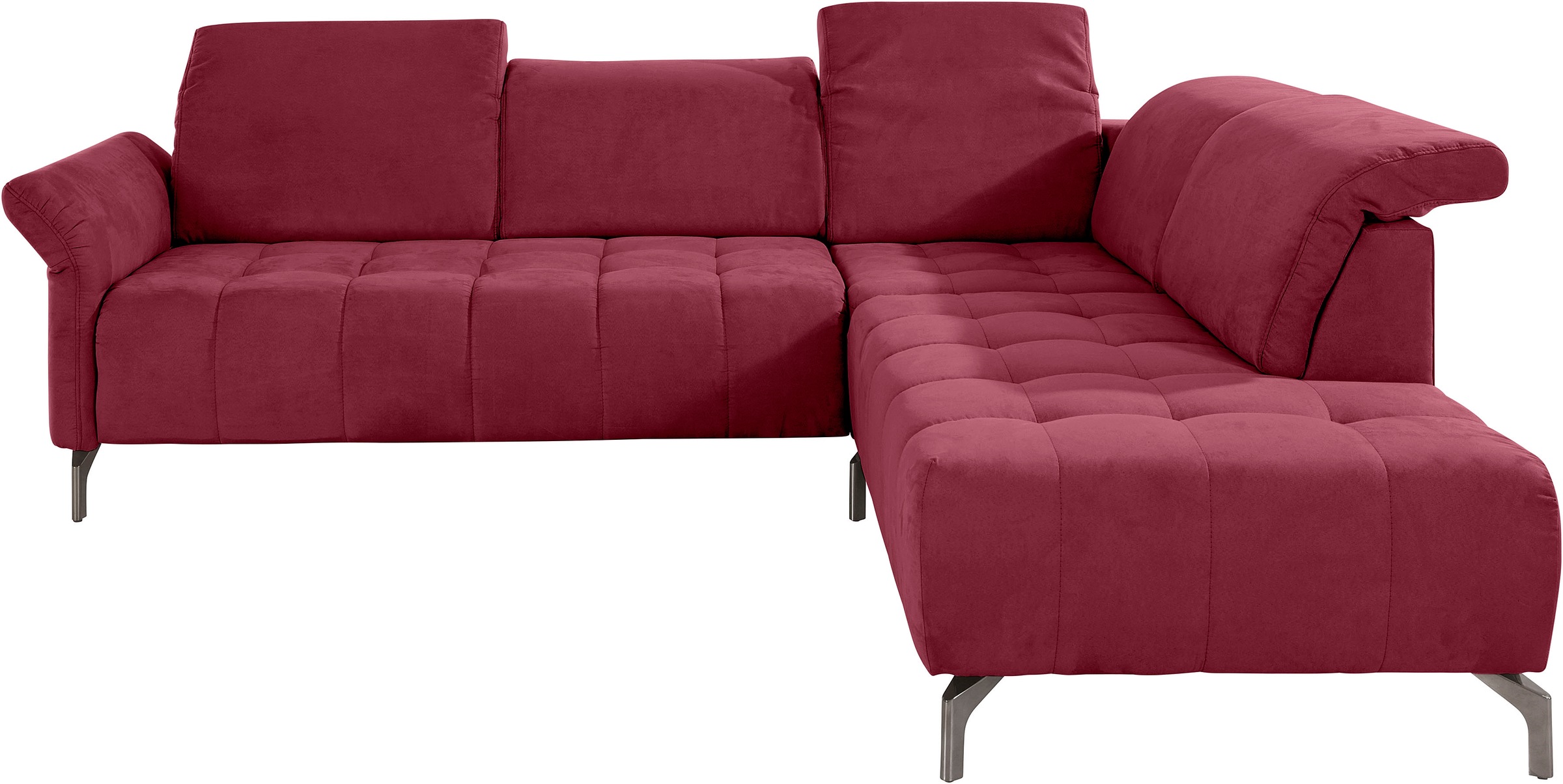 Home affaire Ecksofa »Fresh L-Form« Federkern, wahlweise Kopfteilverstellun günstig online kaufen