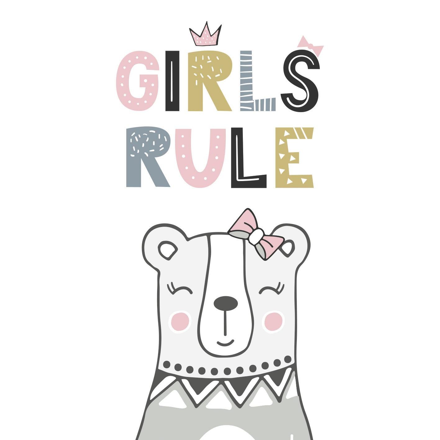 queence Dekokissen »»Girls rule««, Kissenhülle ohne Füllung, 1 Stück günstig online kaufen