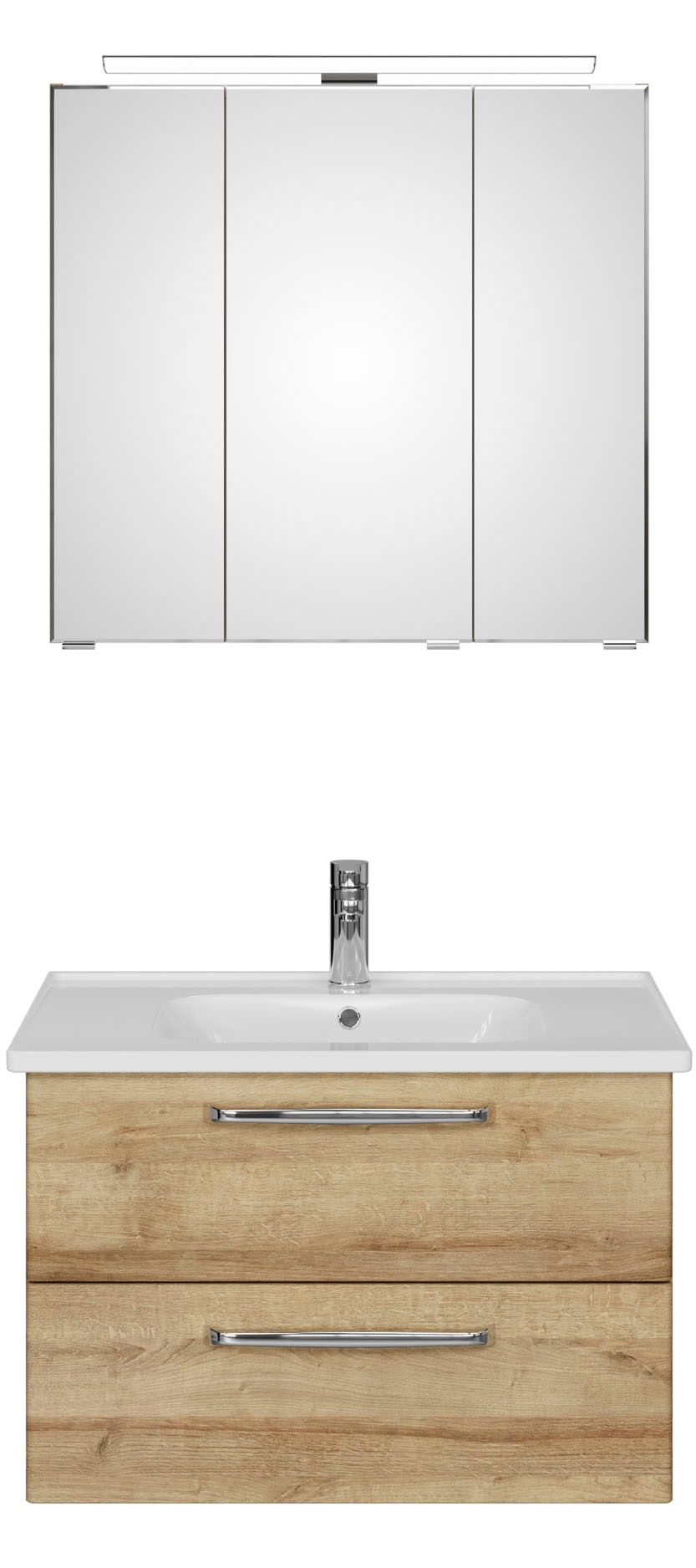 Saphir Badmöbel-Set »Trentino 2-teilig Keramik-Waschtisch, Spiegelschrank m günstig online kaufen