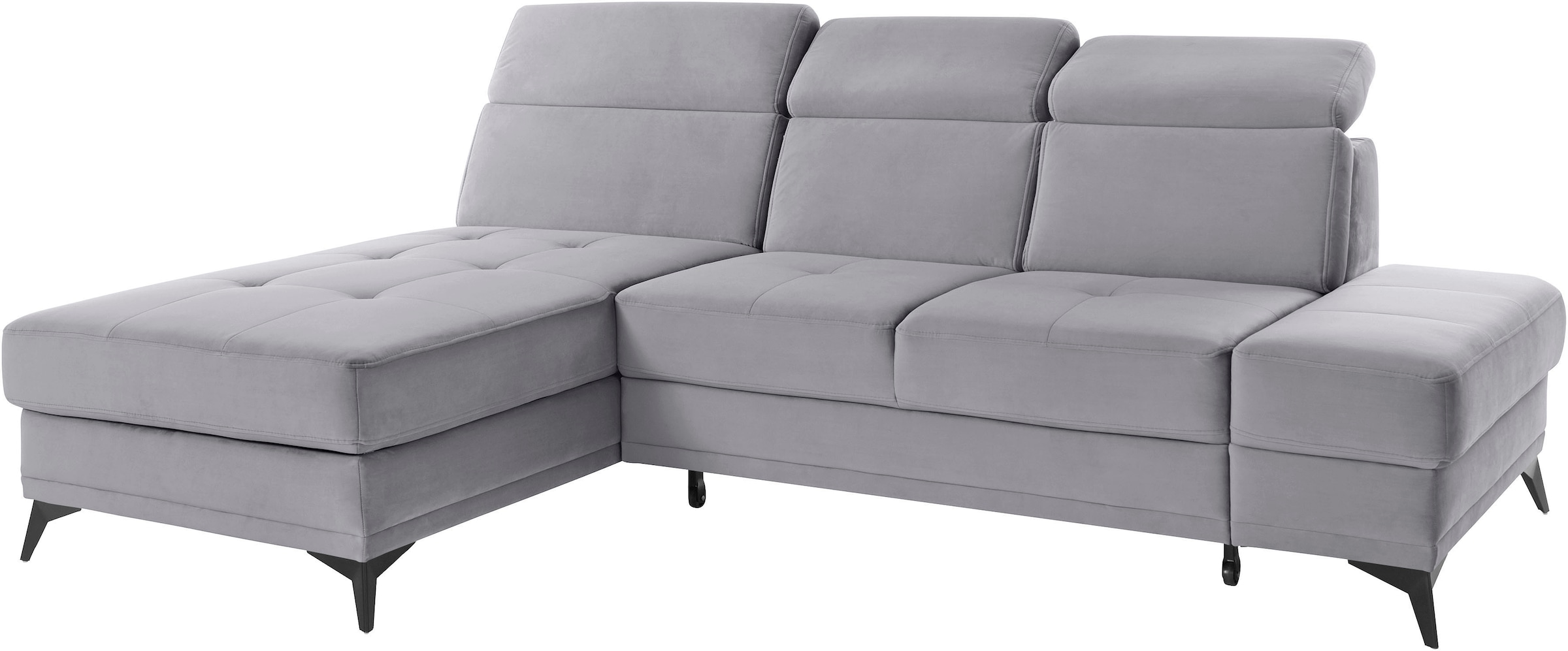 INOSIGN Ecksofa »Cardiz L-Form«, inkl.Kopfteilverstellung und Federkern wahlweise mit Bettfunktion