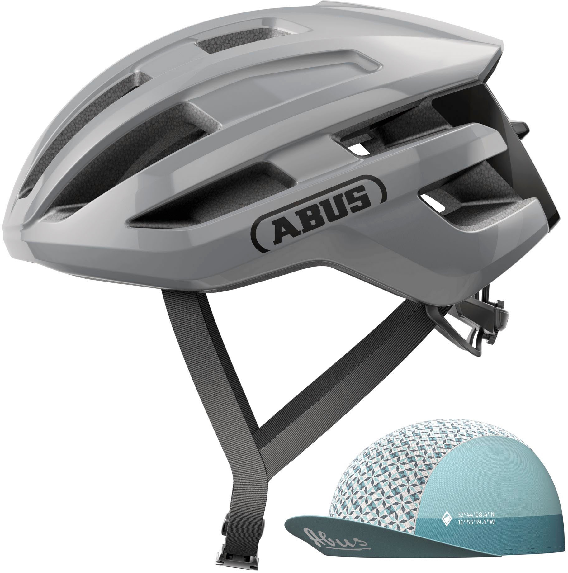 ABUS Rennradhelm »POWERDOME ACE« grau