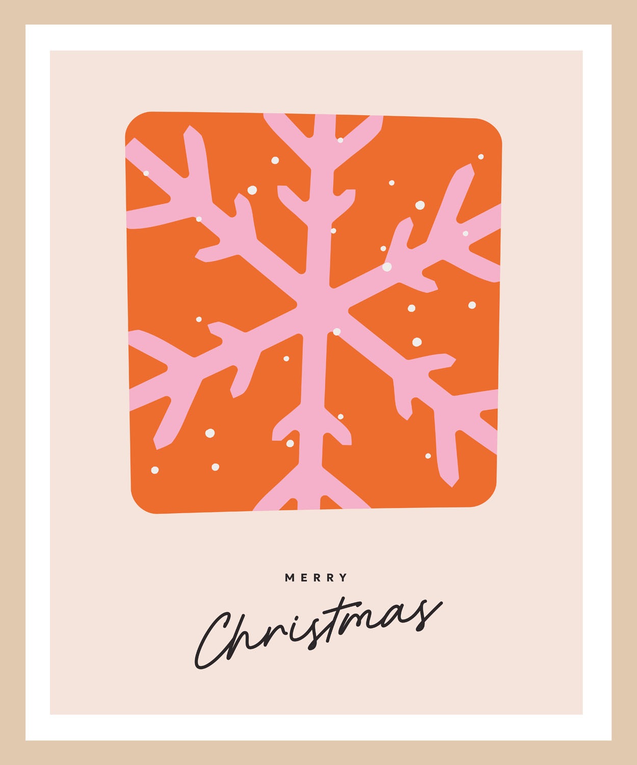 queence Bild mit Rahmen »Schneeflocke bunt« Jahreszeiten   Schneeflocke   S günstig online kaufen