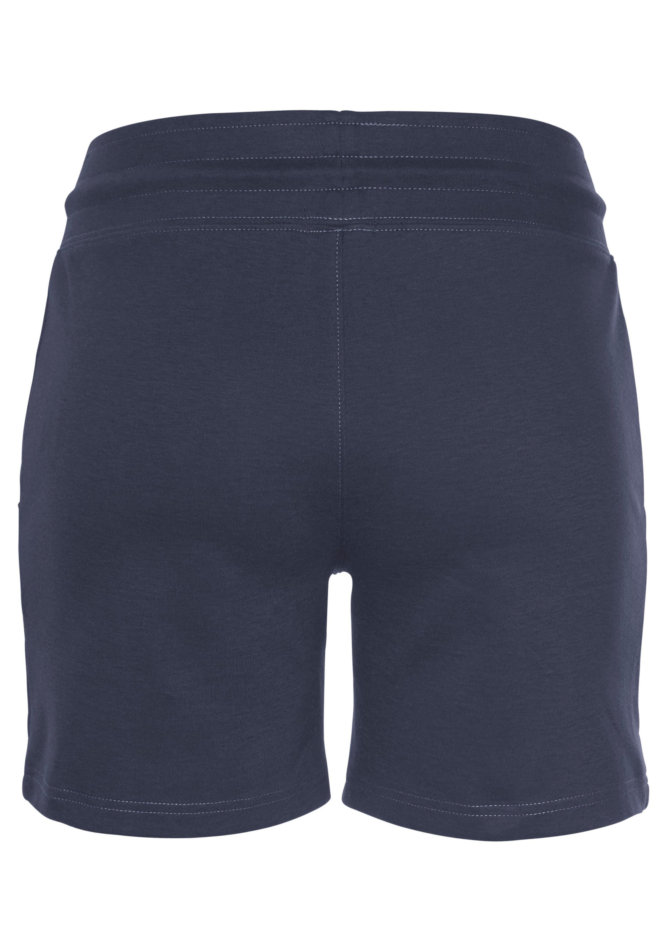 KangaROOS Sweatshorts, mit kontrastfarbener Kordel und kleinem Label-Print