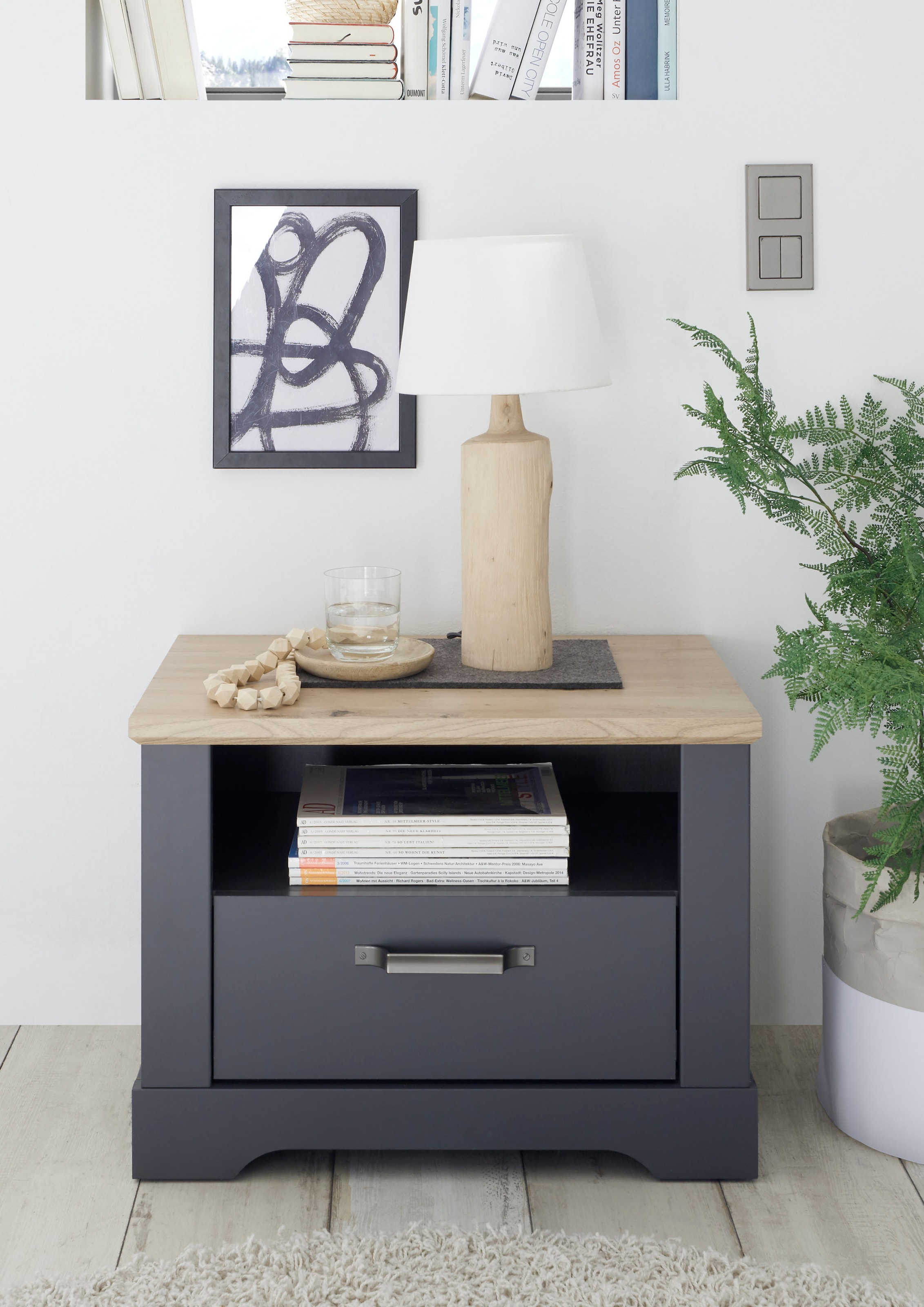 Schlafkontor Nachtkommode »Elastir«, im Landhausstil