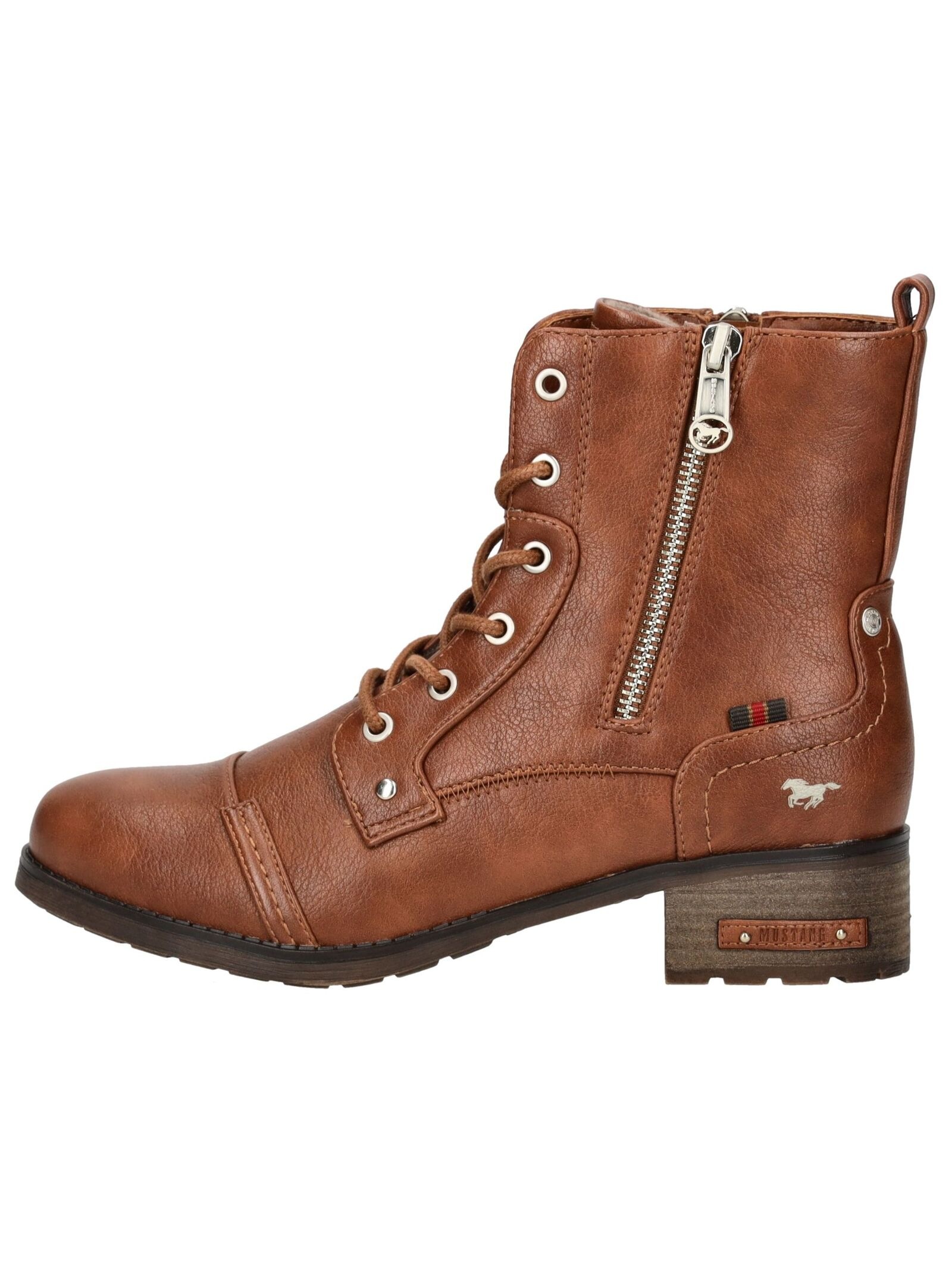 Mustang Shoes Schnürstiefelette »Mustang Shoes Stiefelette Lederimitat«