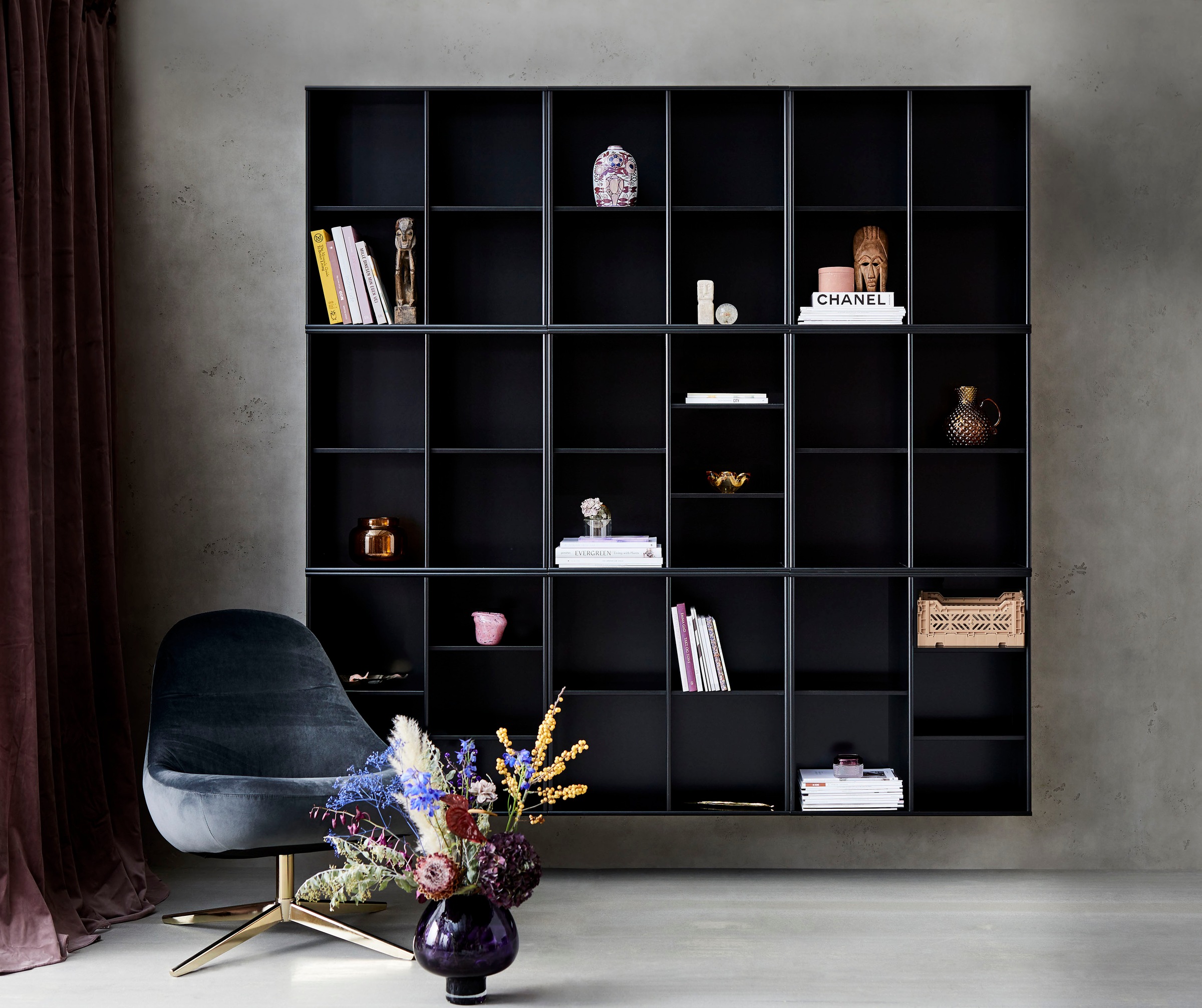 Hammel Furniture Regal »Mistral, Hochwertig Hängeregal, Wandregal, Verstellbar Einlegeböden«, B:70 cm, T:27 cm, anpassungsbar Designmöbel