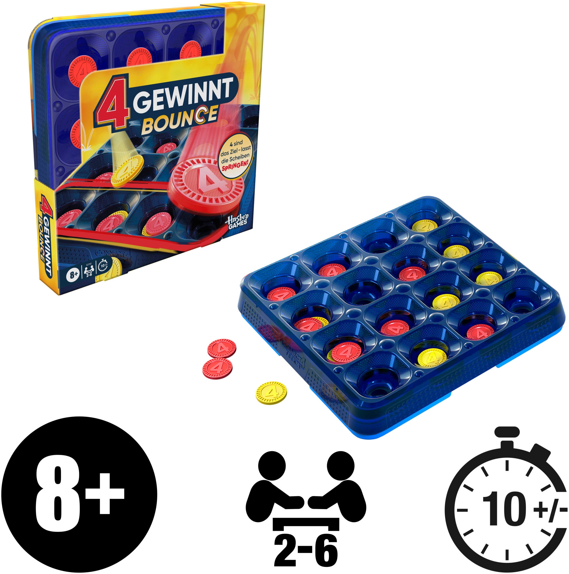 Hasbro Spiel »4 gewinnt Bounce«