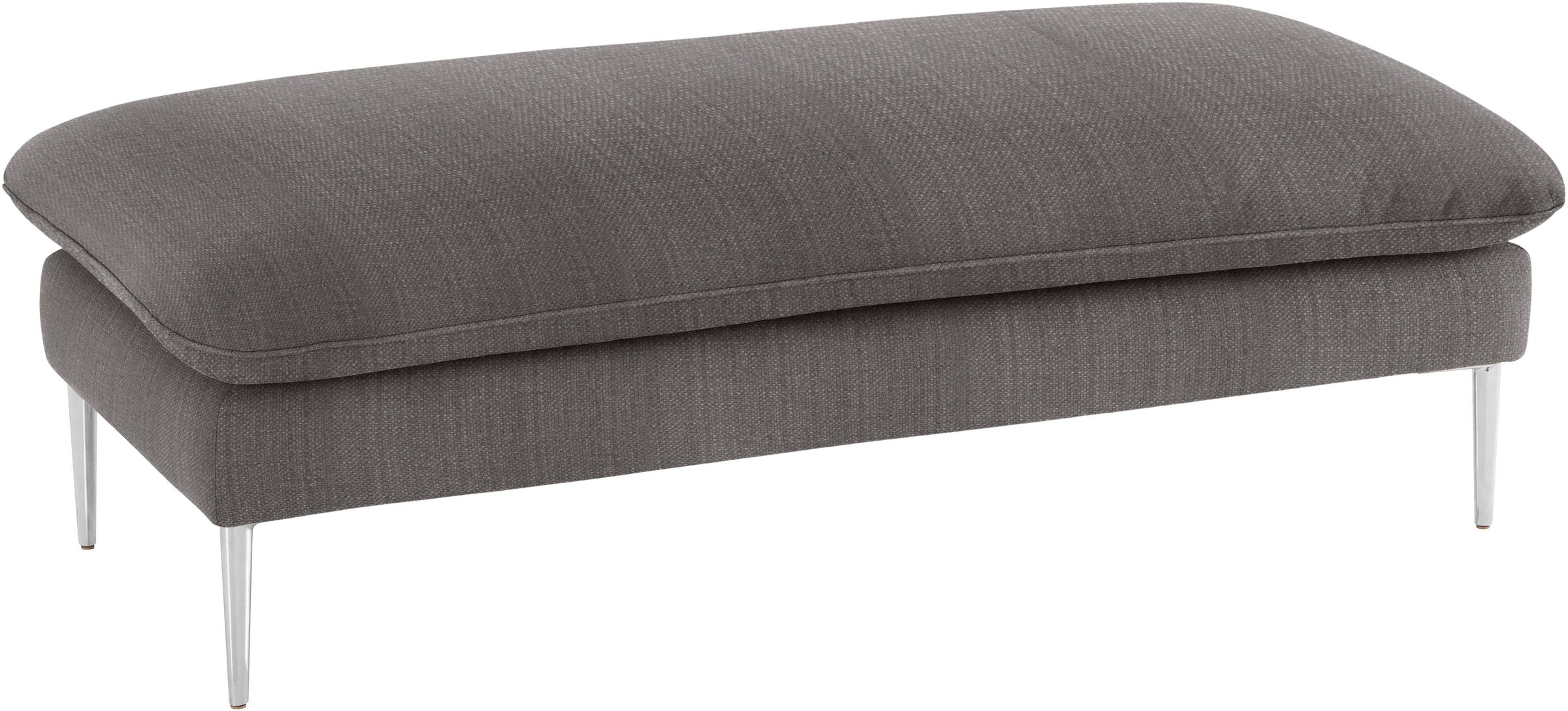 W.SCHILLIG Hocker »enjoy&MORE«, Füße Chrom glänzend, Breite 151 cm