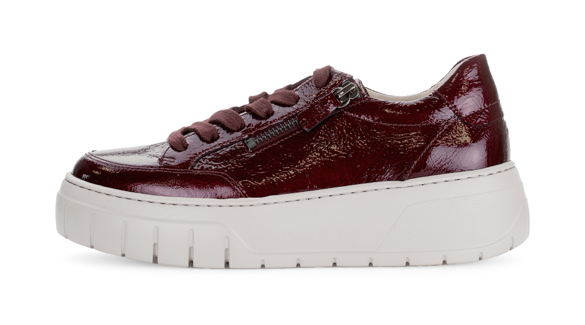 Gabor Plateausneaker, Freizeitschuh, Halbschuh, Schnürschuh mit gepolstertem Schaftrand