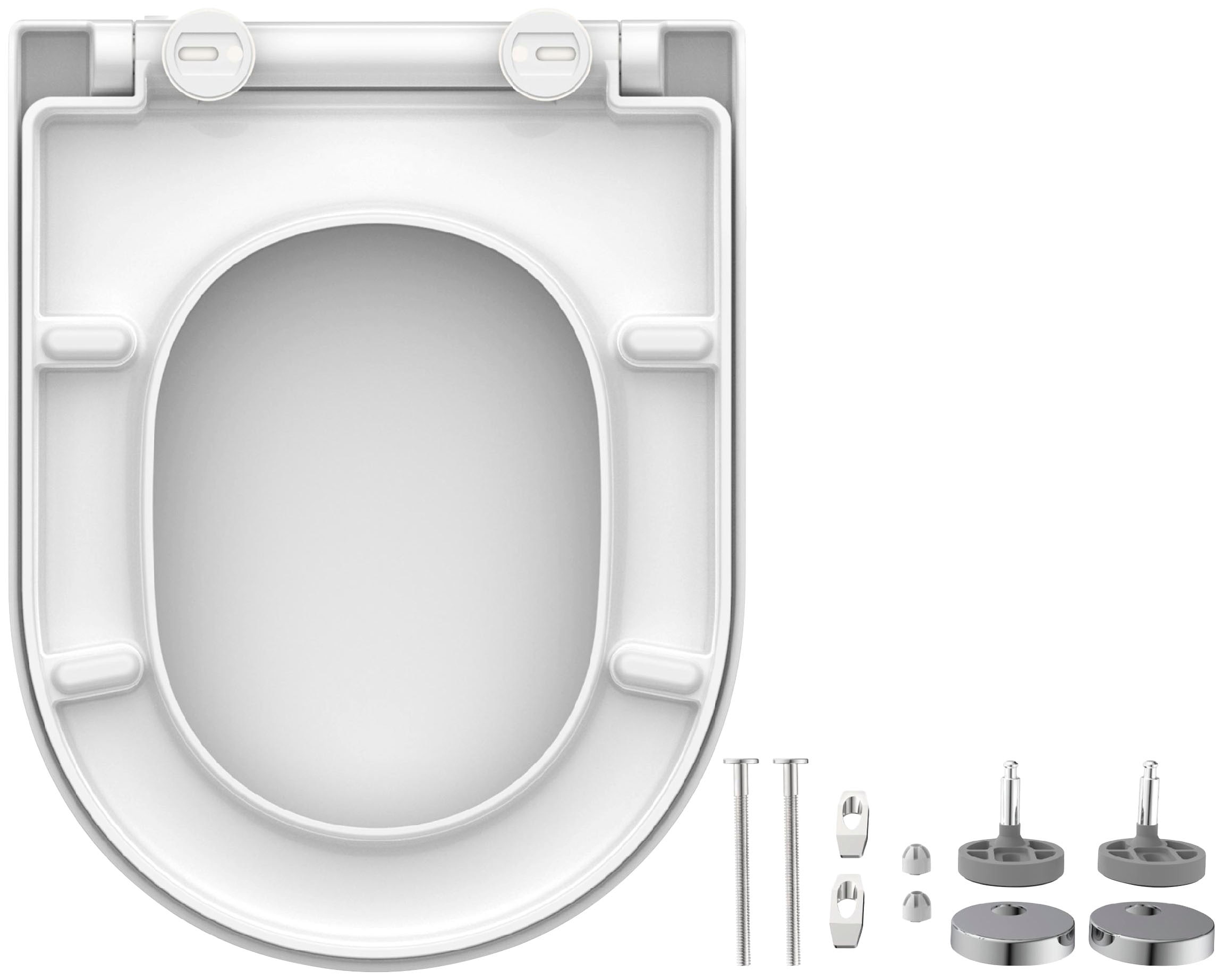 Schütte WC-Sitz »WHITE«, Duroplast, Absenkautomatik, Schnellverschluss, belastbar bis 150 kg