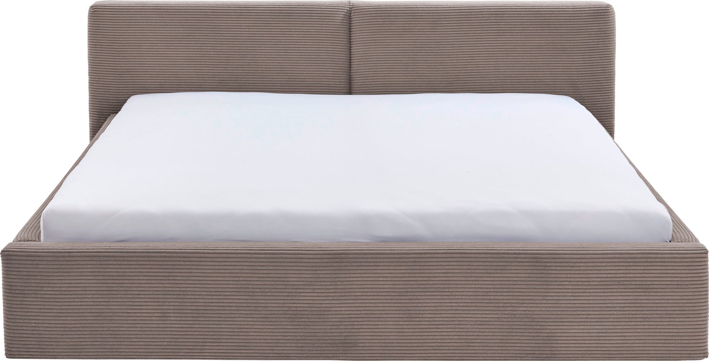 meise.möbel Polsterbett »Cube wahlweise mit Matratze und Bettkasten«, extra flaches Kopfteil, erhältlich in den Breiten 140cm, 160cm & 180cm