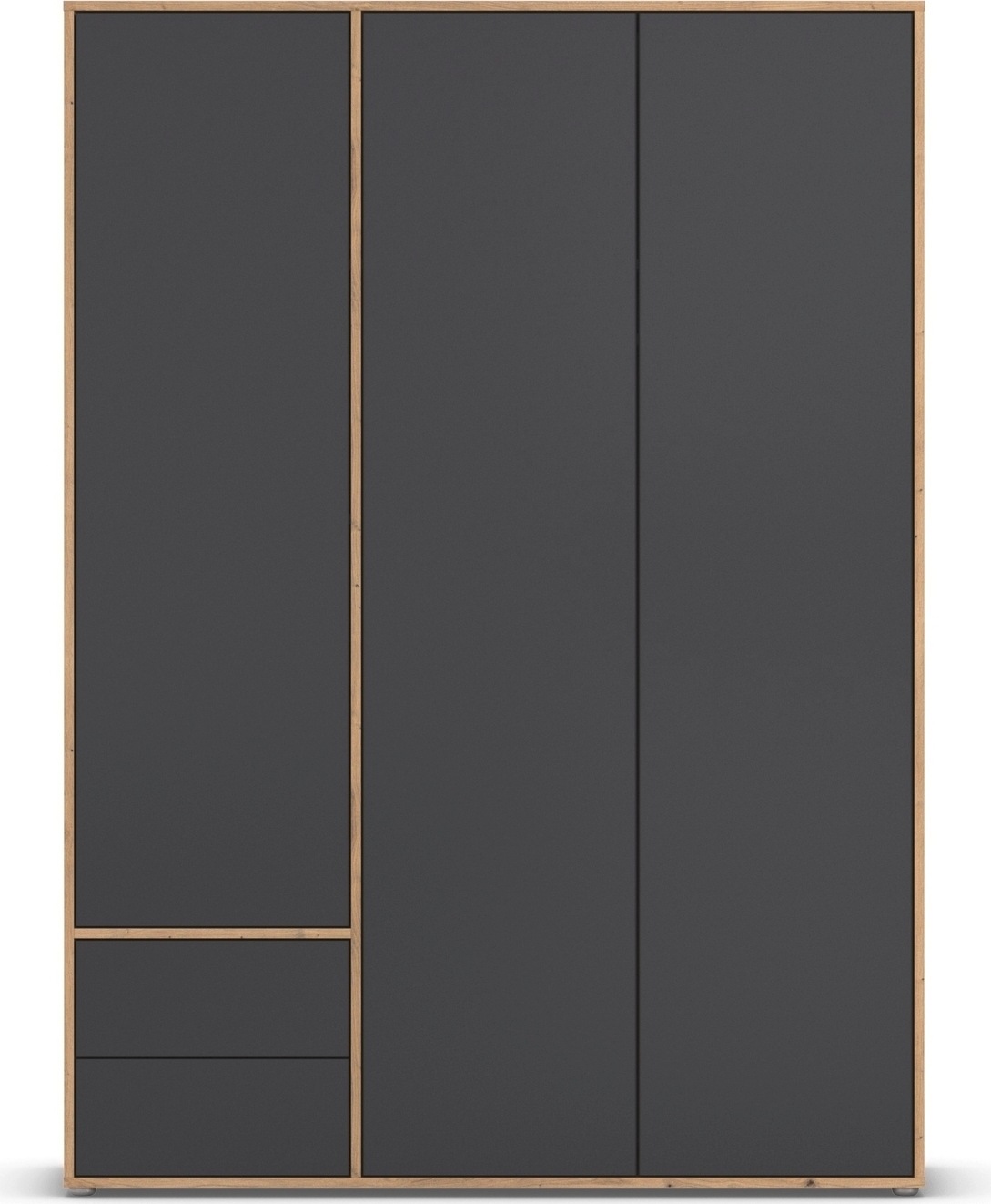 rauch Drehtürenschrank »Kleiderschrank Schrank Garderobe Wäscheschrank NABILA viel Stauraum«, (in 3 verschiedenen Ausstattungen BASIC/CLASSIC/PREMIUM), mit 2 Schubladen und Push-to-Open Funktion TOPSELLER MADE IN GERMANY