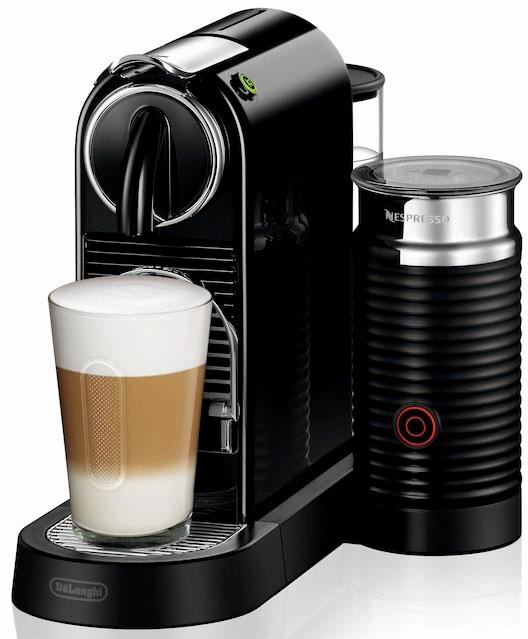 Nespresso Kapselmaschine »CITIZ EN 267.BAE von DeLonghi, Schwarz«, inkl. Aeroccino Milchaufschäumer, Willkommenspaket mit 14 Kapseln
