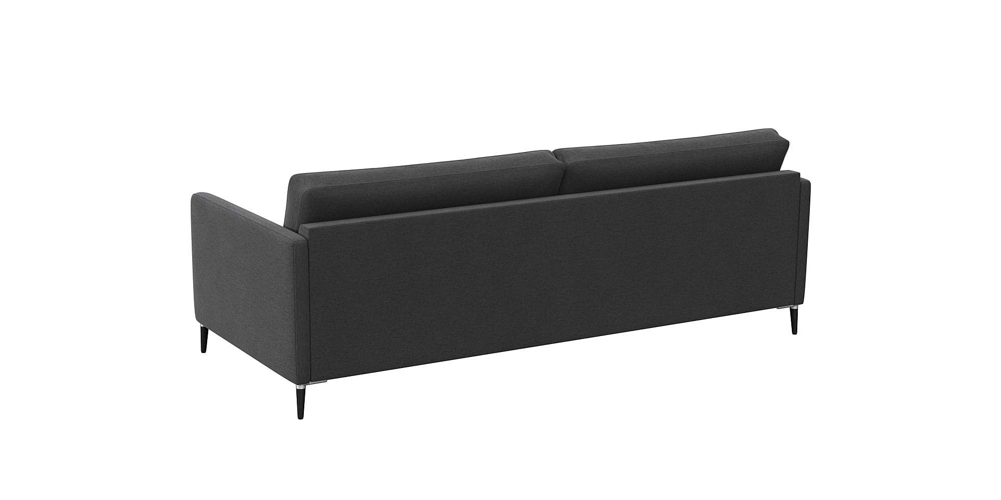 FLEXLUX 3-Sitzer »Fiore, super Sitzkomfort durch Kaltschaum im Sitz«, schmale Armlehnen, Füße Alu+schwarz