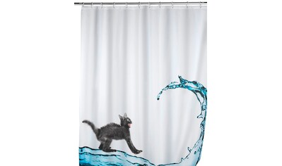 WENKO Duschvorhang »Cat«, Höhe 200 cm, waschbar kaufen