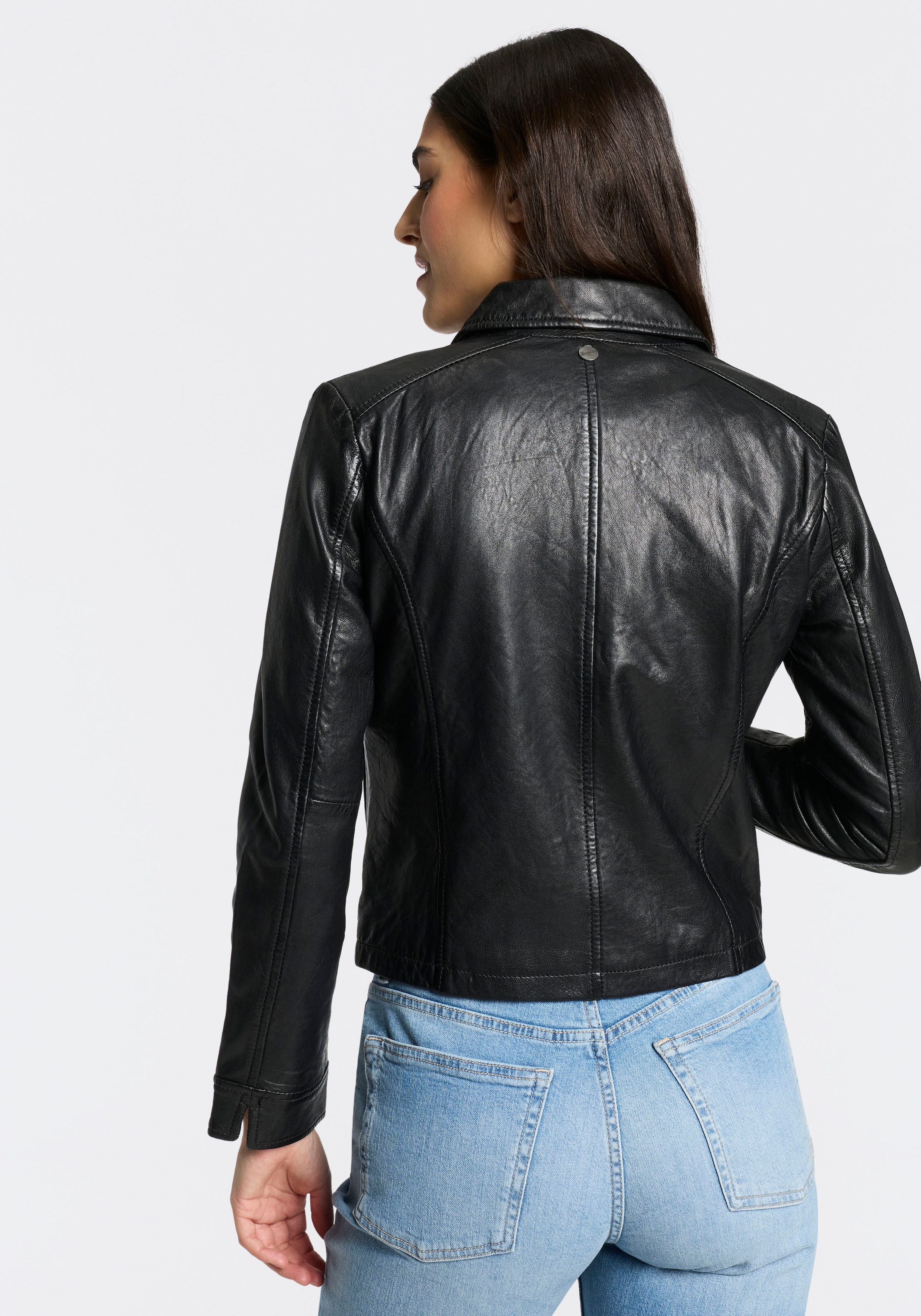 Mauritius Lederjacke »MWZimonna OT« mit Umlegekragen