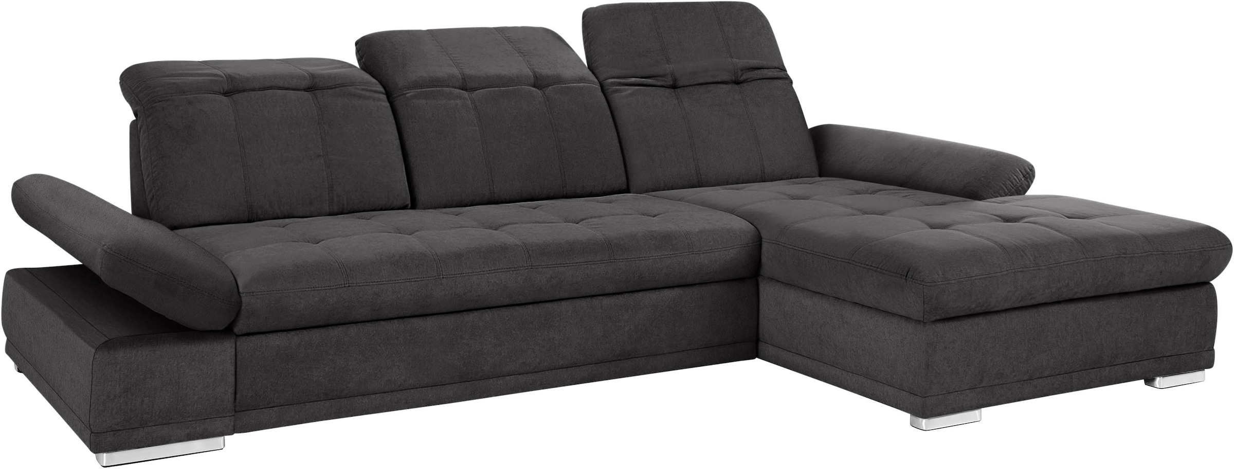 COTTA Ecksofa »Holiday L-Form mit Sitztiefen-, Armteil- und Kopfteilverstellung« wahlweise mit Bettfunktion & Bettkasten