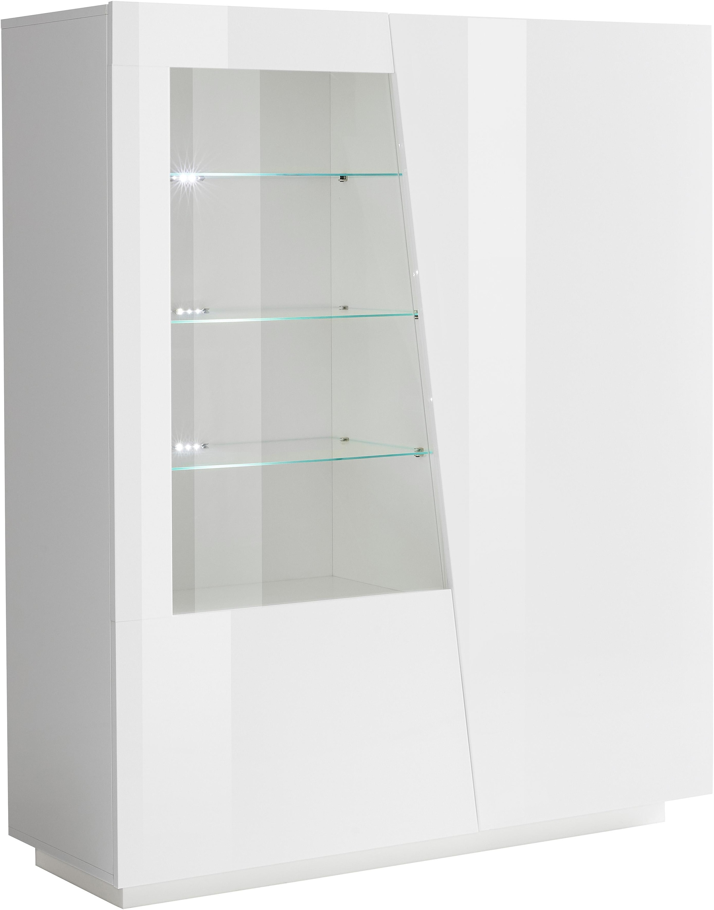 INOSIGN Highboard »Vega, Hochschrank, Hochkommode, Schrank«, mit 2 Türen mit Glaseinsatz, Höhe 146 cm