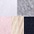 1x marine, 1x weiß, 1x rosa, 1x beige-meliert, 1x hellgrau-meliert
