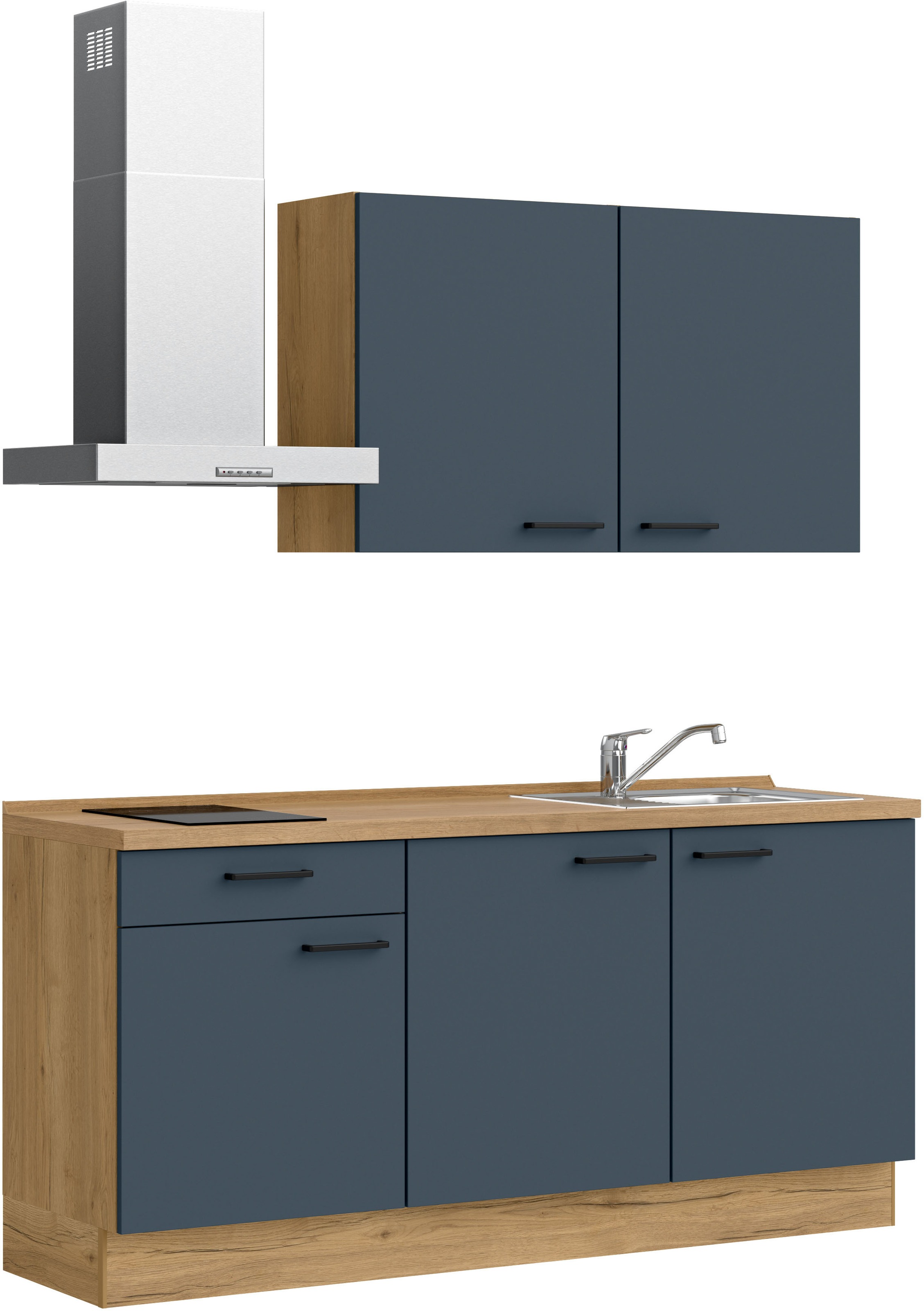 nobilia® Küchenzeile »"Easytouch I"«, vormontiert, Ausrichtung wählbar, Breite 180 cm, wahlw. mit E-Geräten