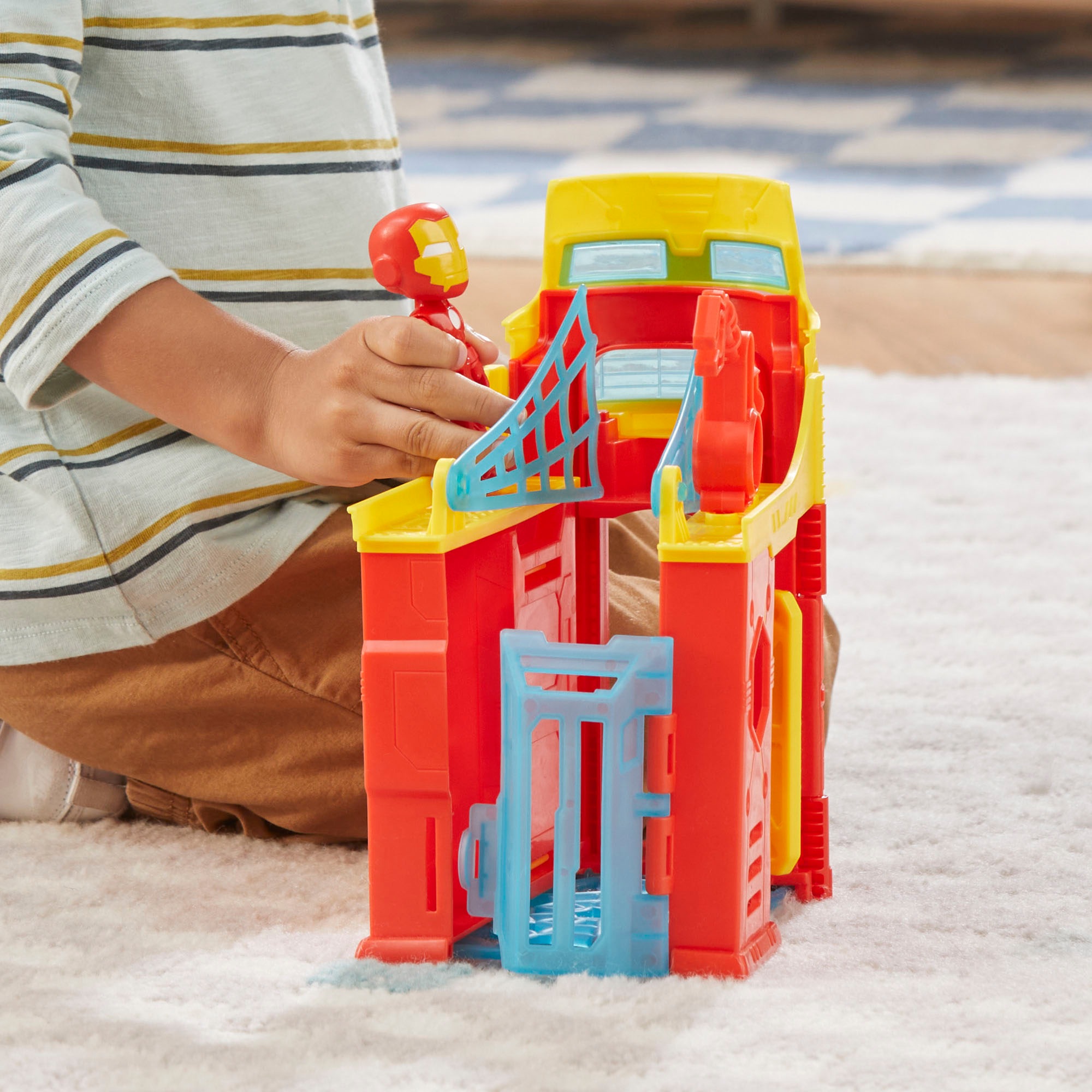 Hasbro Spielwelt »Marvel Spidey und seine Super-Freunde, Iron Mans Turm«, inklusive Figur