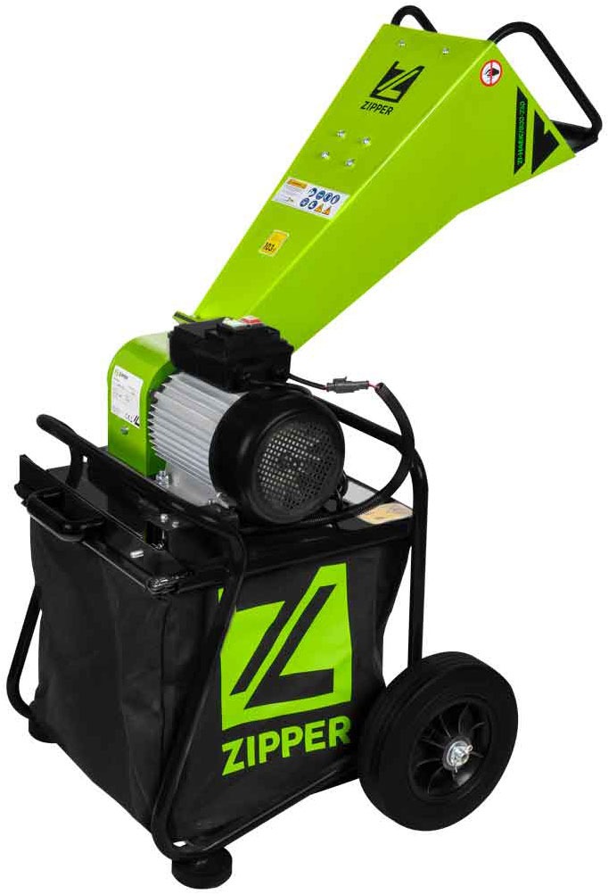 ZIPPER Häcksler Auffangsackvolumen 65 l grün