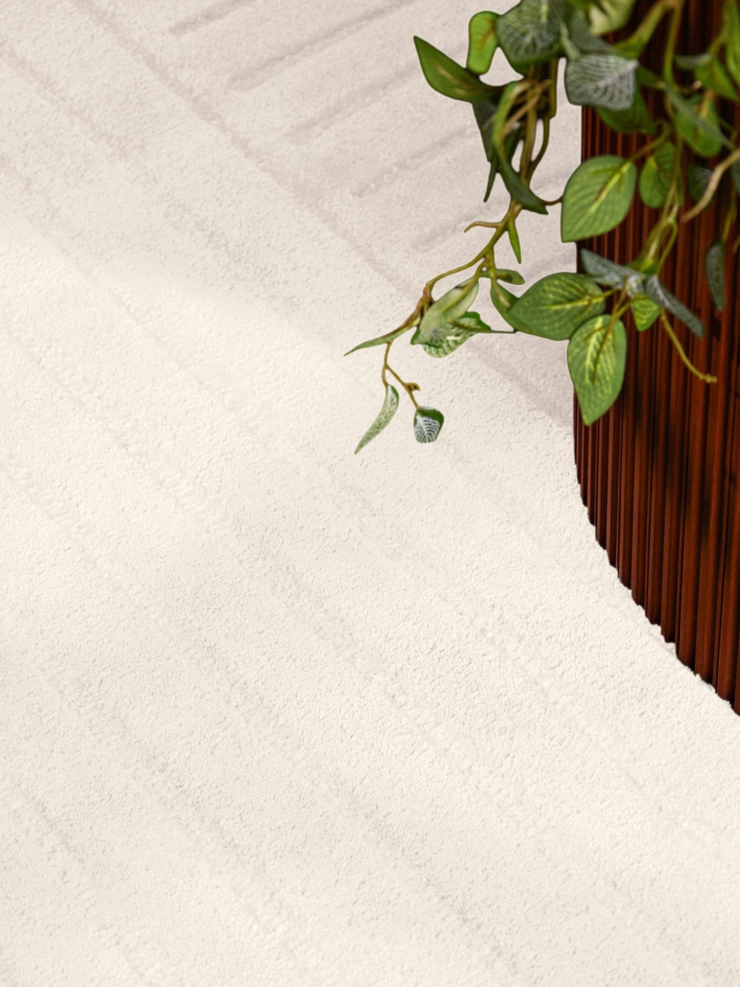 vikosa Wollteppich »Arcura« rund 15 mm Höhe Wolle Handgemacht, Hoch-Tief-Effekt, Geometrisches Linien Wellendesign