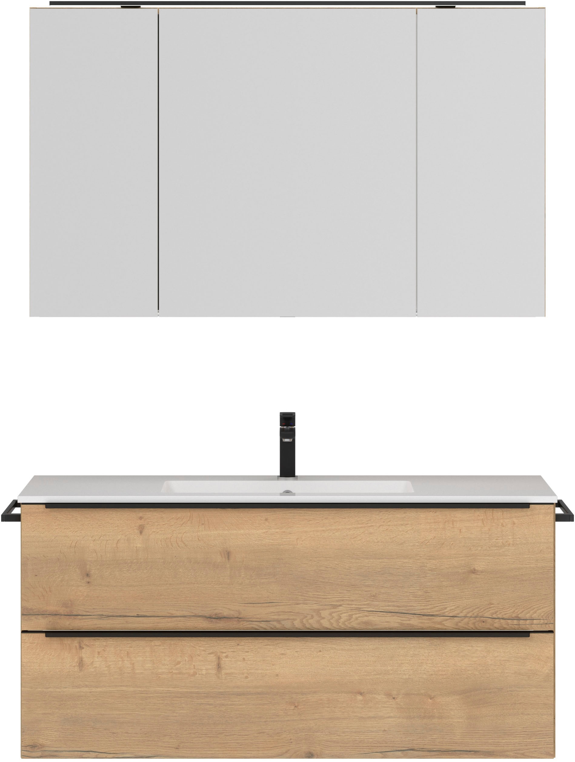 nobilia® Badmöbel-Set »Levere« vormontiert, mit Soft-Close, 2 Stk. tlg. günstig online kaufen