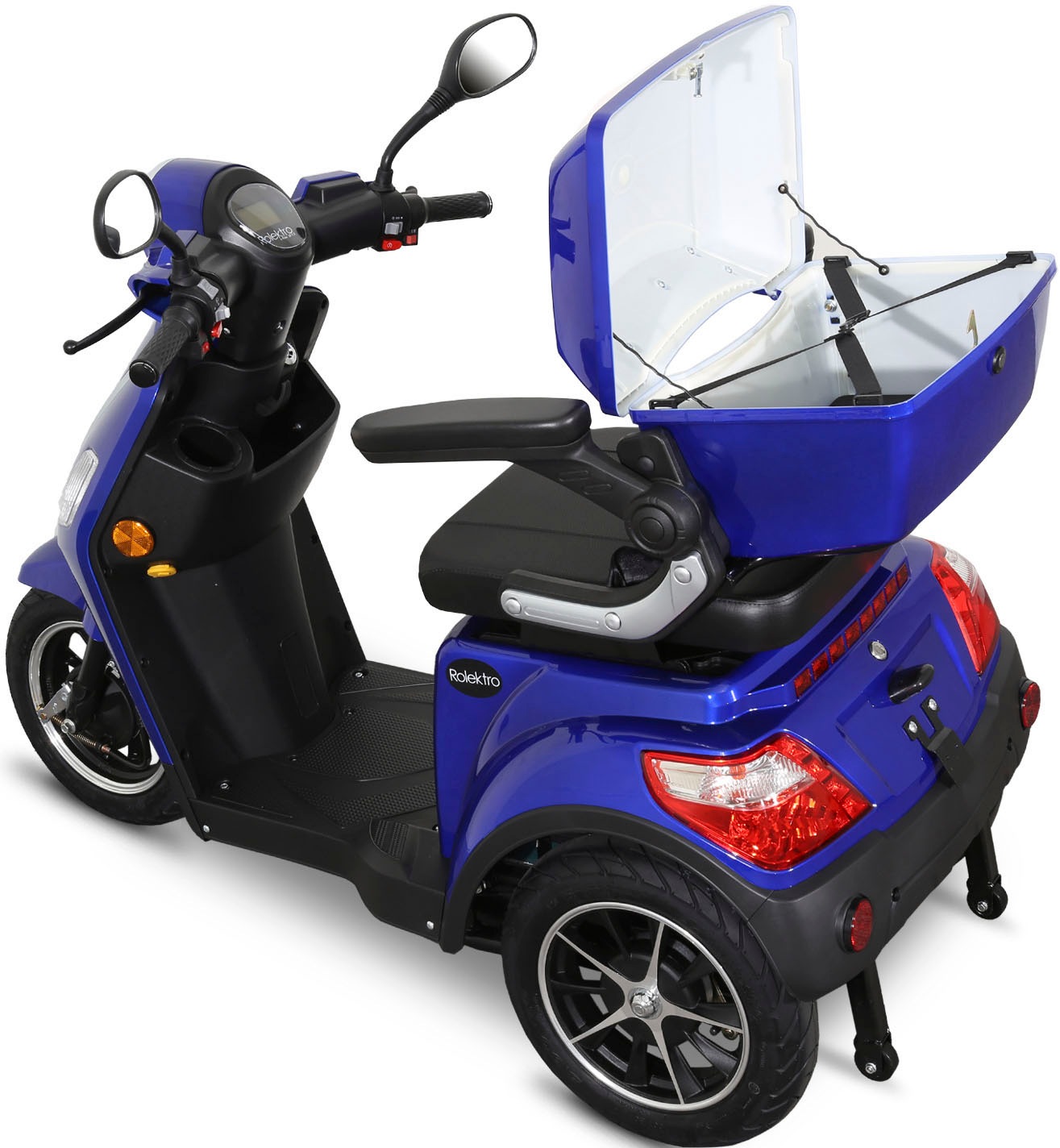 Rolektro Elektromobil »E-Trike 25 V.2, Blei-Gel-Akku«, (mit Topcase)