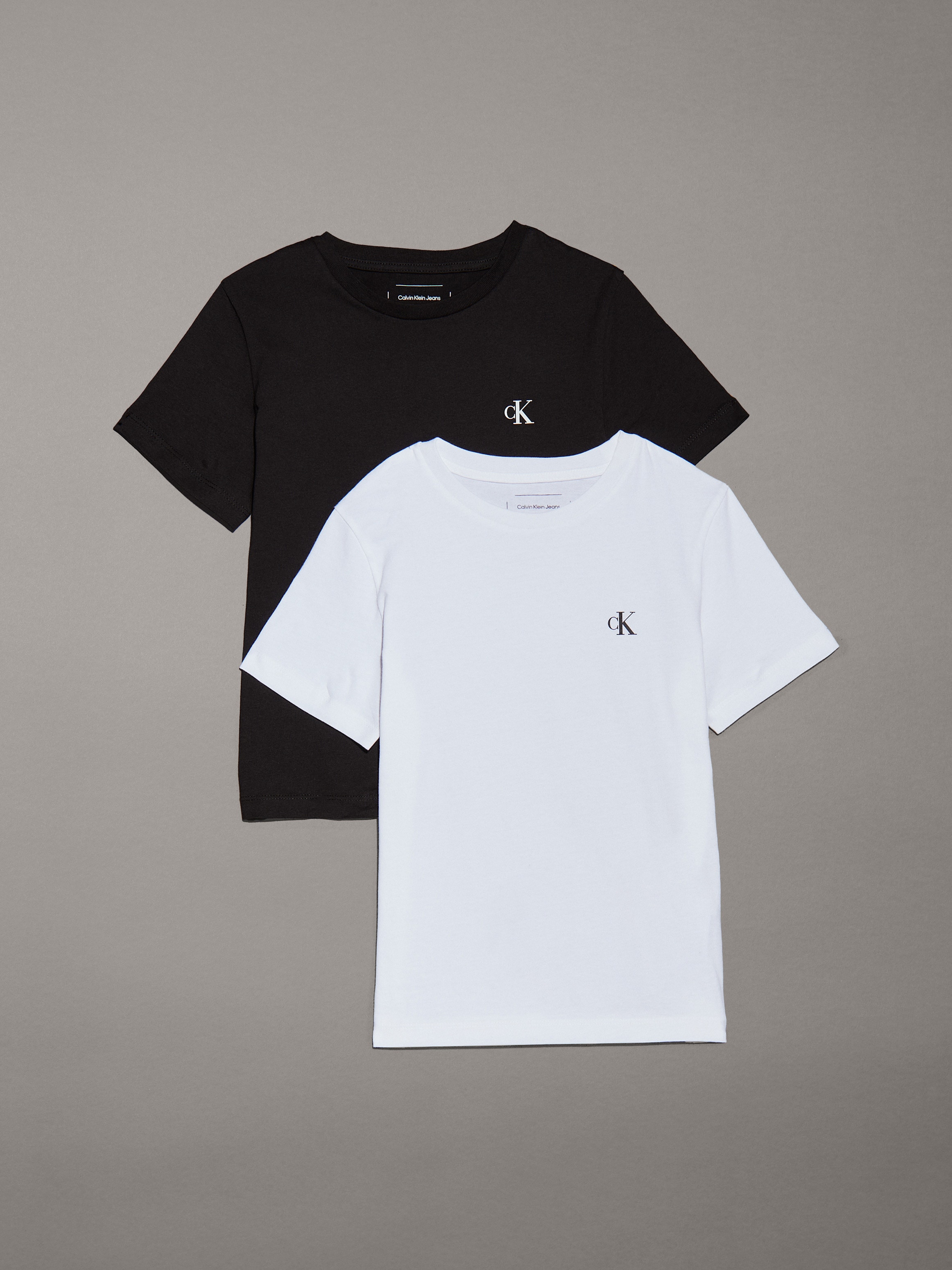 Calvin Klein Jeans T-Shirt »2-PACK MONOGRAM TOP«, (2 tlg.), für Kinder bis 16 Jahre mit Logoprägung