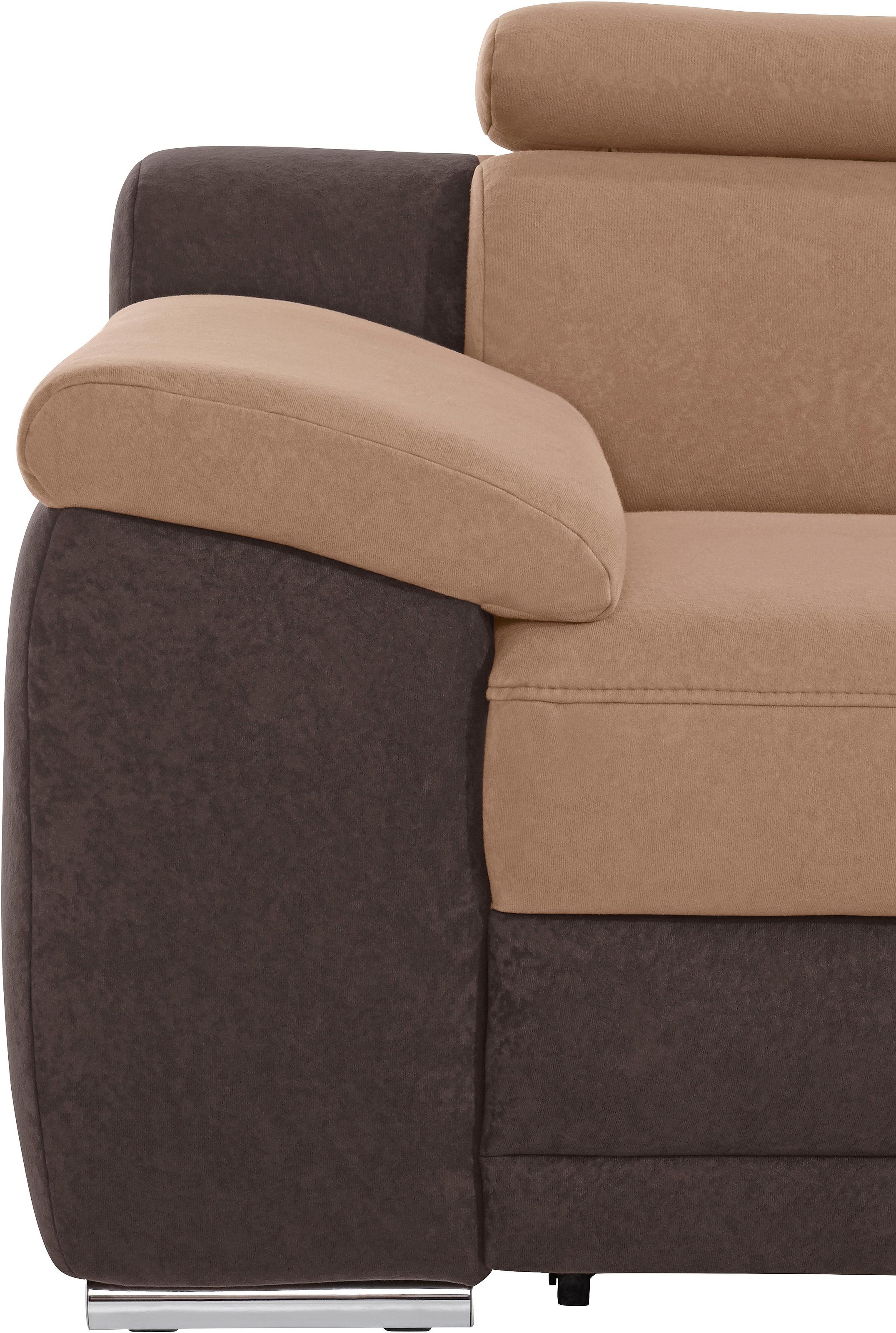 sit&more Ecksofa Xenia L-Form, mit Kopfteilverstellung, wahlweise mit Bettfunktion