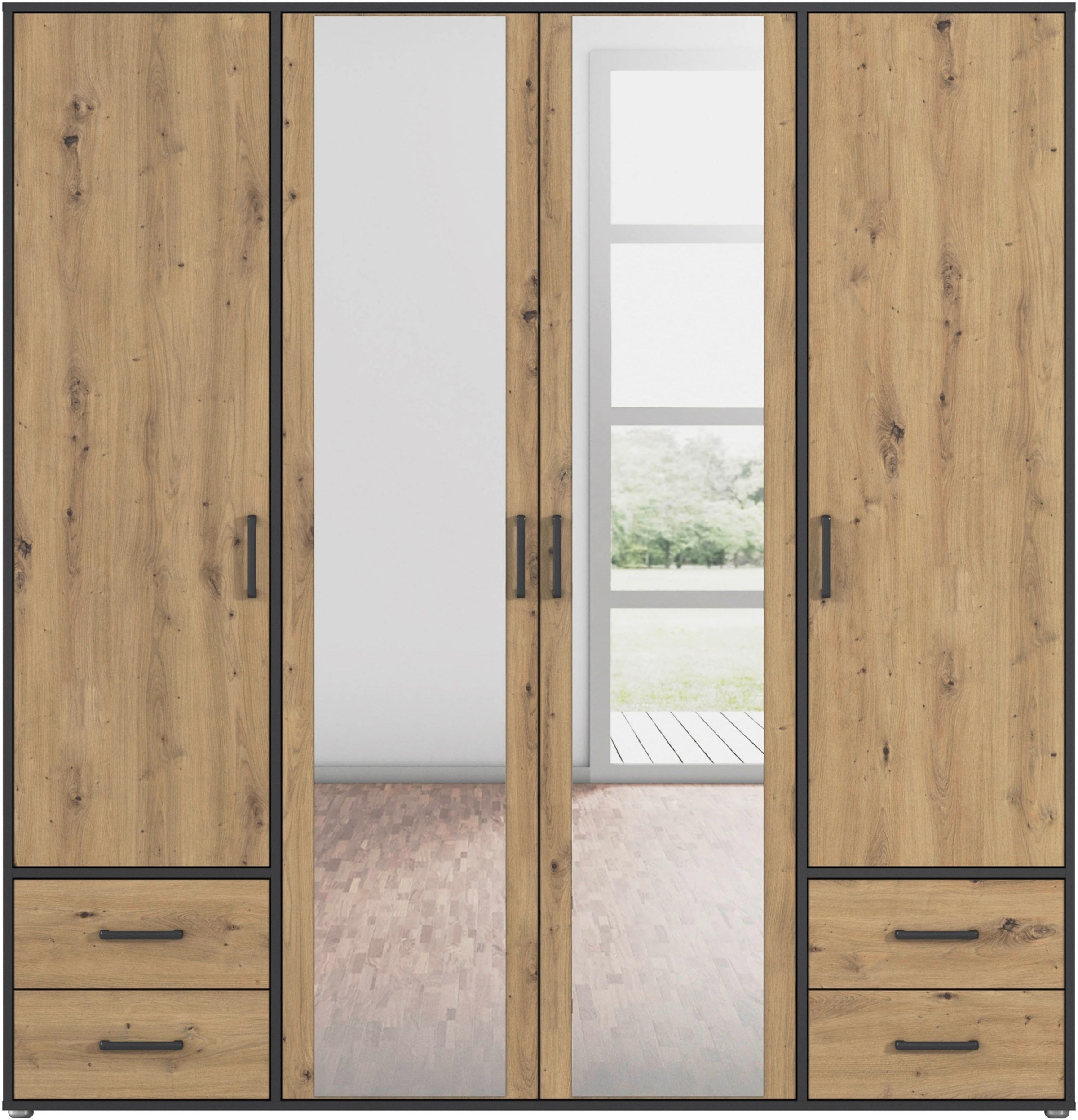 rauch Drehtürenschrank »Voyager«, (in 3 verschiedenen Ausstattungen BASIC/C günstig online kaufen