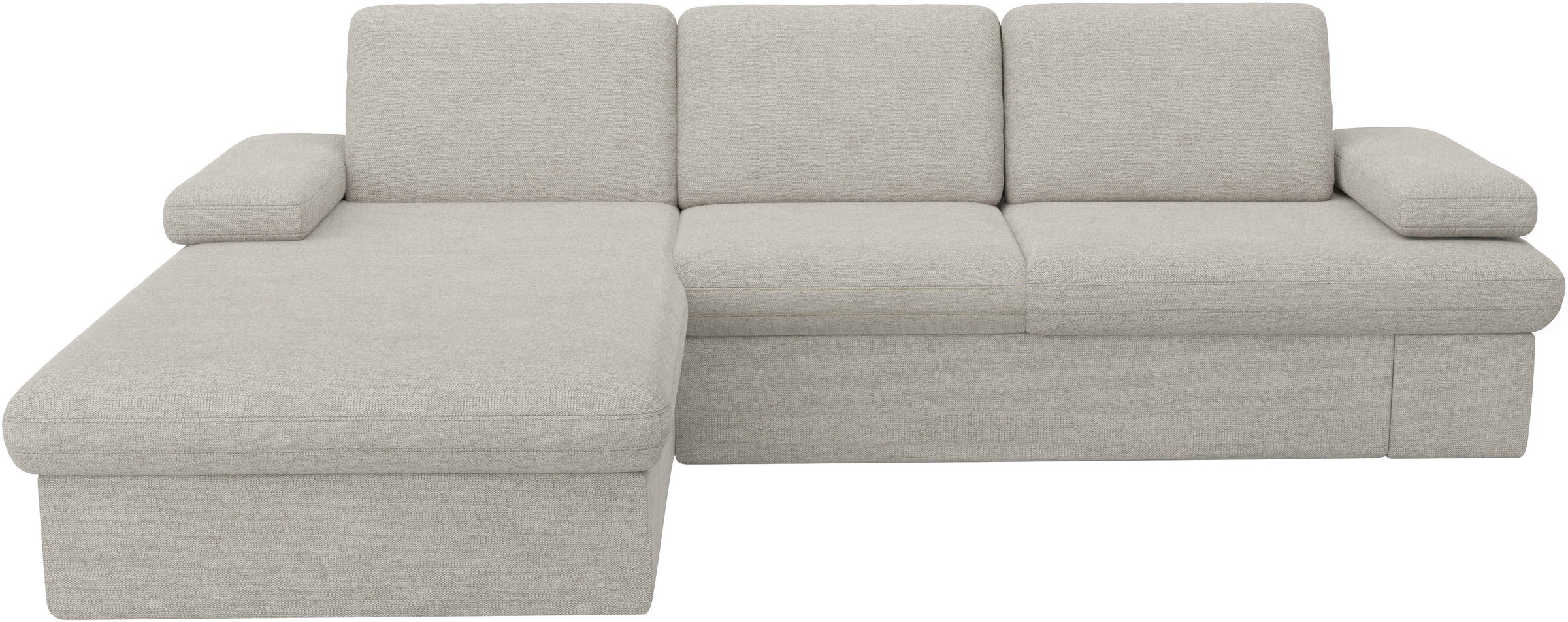 sit&more Ecksofa »Moreno L-Form, B: 247 cm«, mit Armteilverstellung, optional Bettfunktion