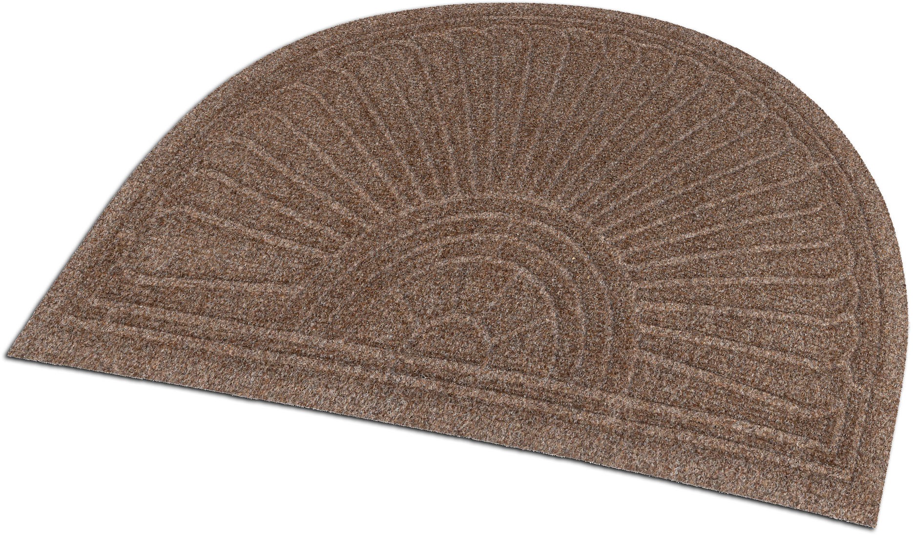wash+dry by Kleen-Tex Fußmatte »DUNE Halfmoon taupe«, rechteckig, 8 mm Höhe, Schmutzfangmatte, rutschhemmend, In- und Outdoor geeignet, waschbar