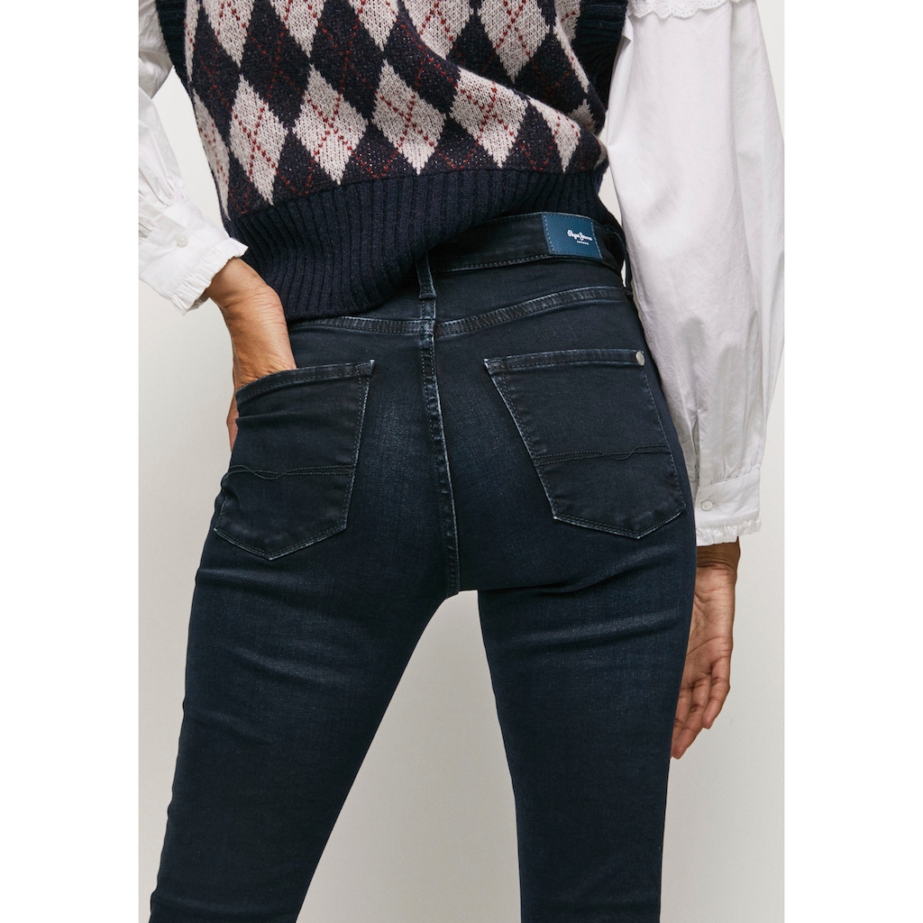 Pepe Jeans Röhrenjeans »REGENT«, in Skinny Passform mit hohem Bund aus seidig bequemem Stretch Denim