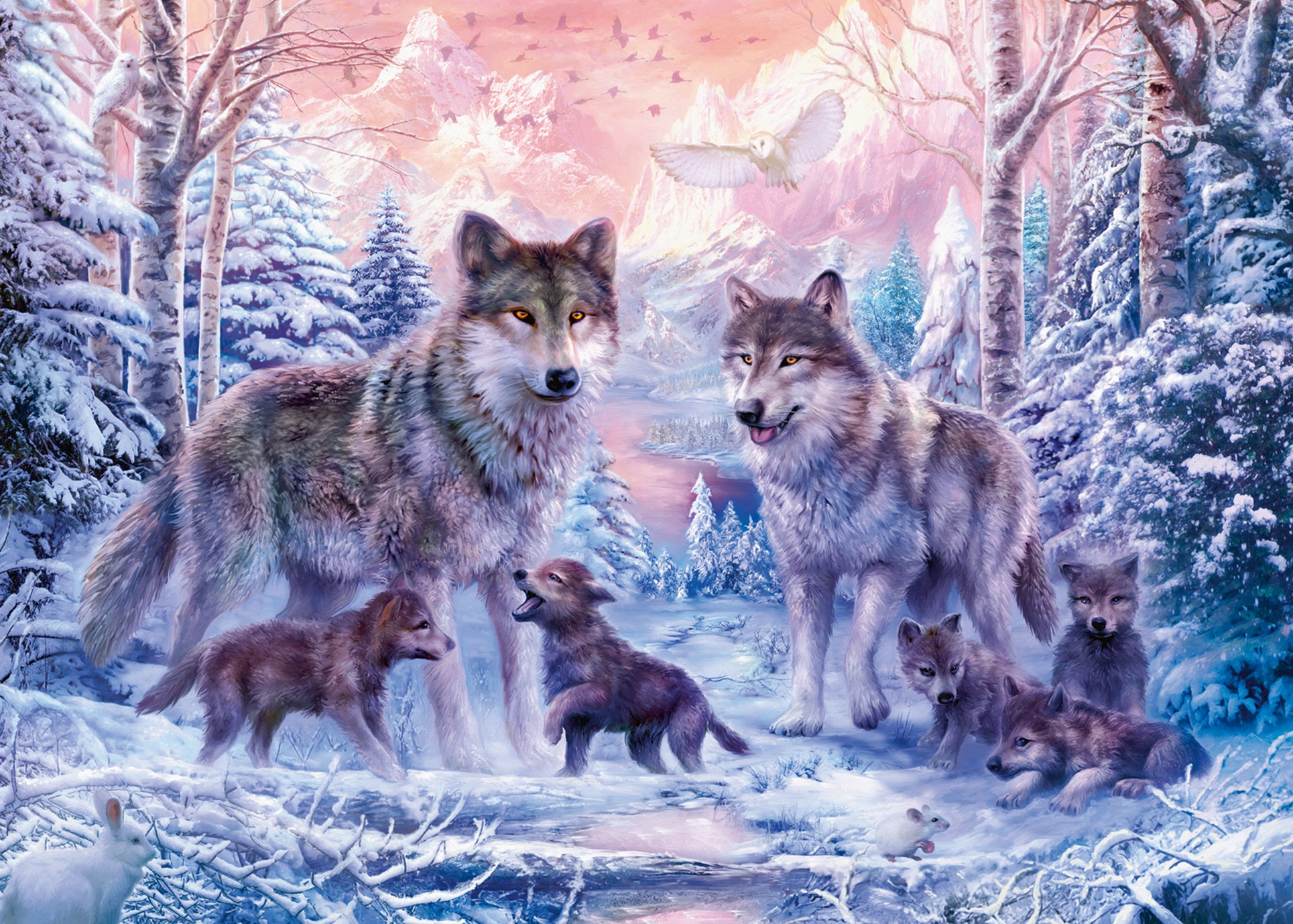 Ravensburger Puzzle »Arktische Wölfe«, Made in Germany