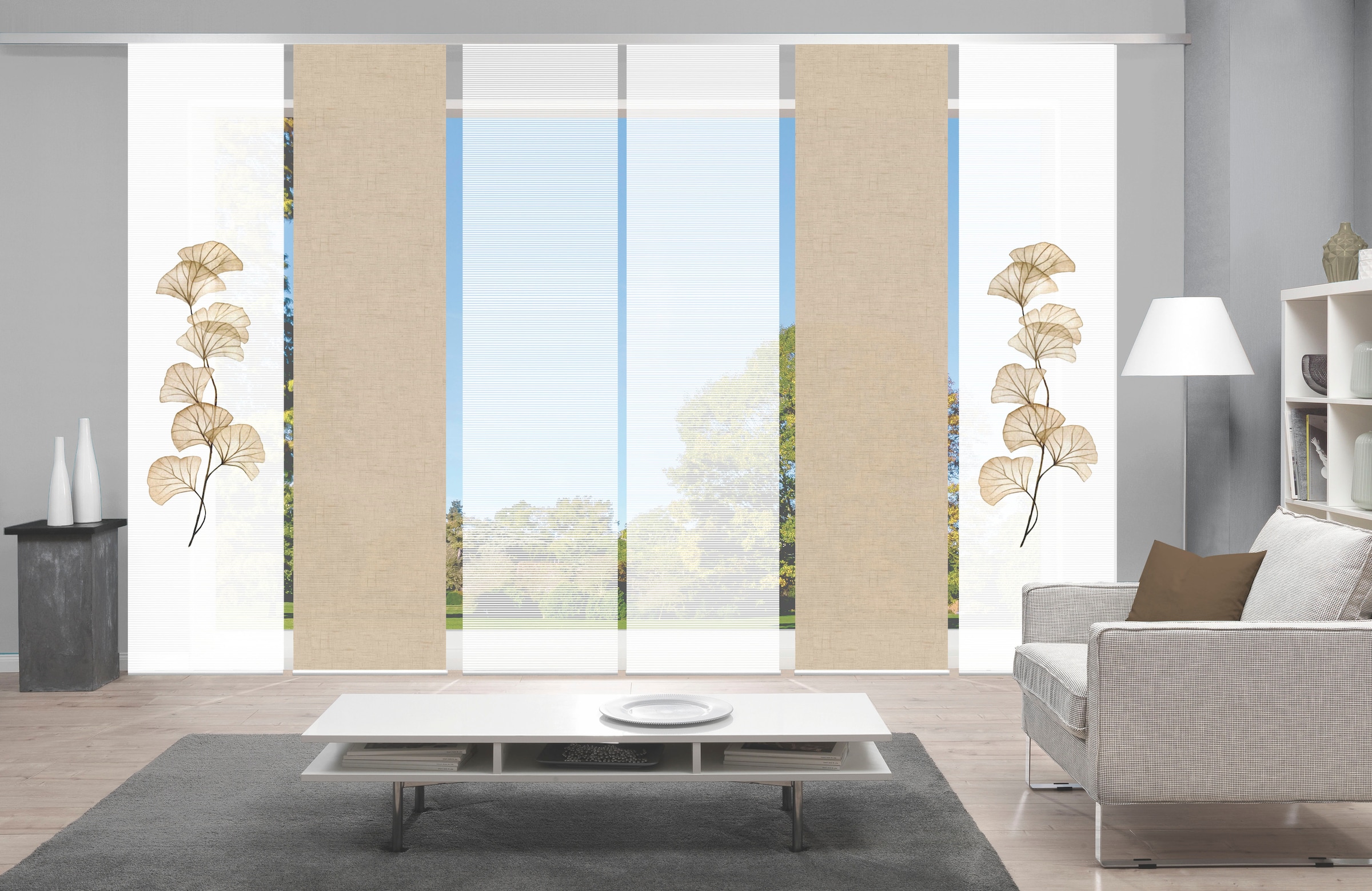 Vision S Schiebegardine »BERTO 6er SET« Paneelwagen 6 Stk. tlg. Schiebevorh günstig online kaufen