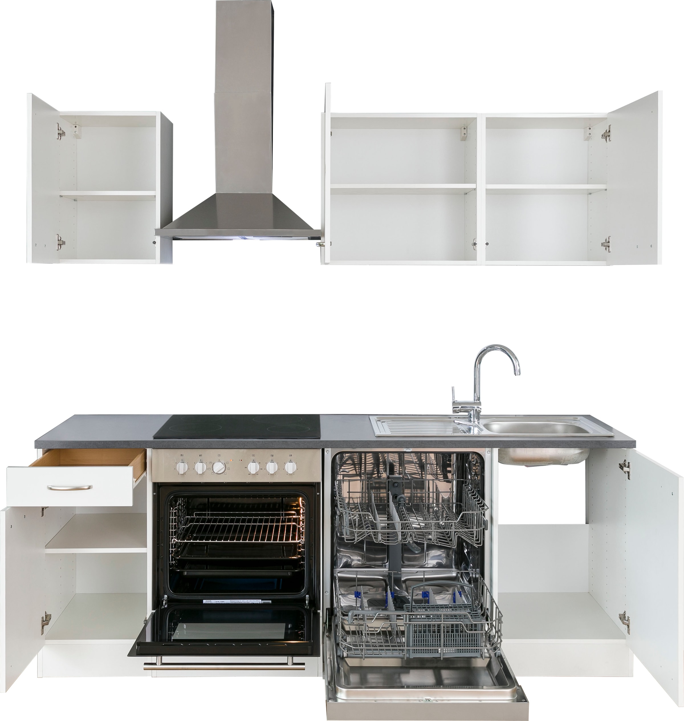 OPTIFIT Küchenzeile »Parare«, Breite 270 mit E- kaufen 210 cm, bzw. Hanseatic online Geräten