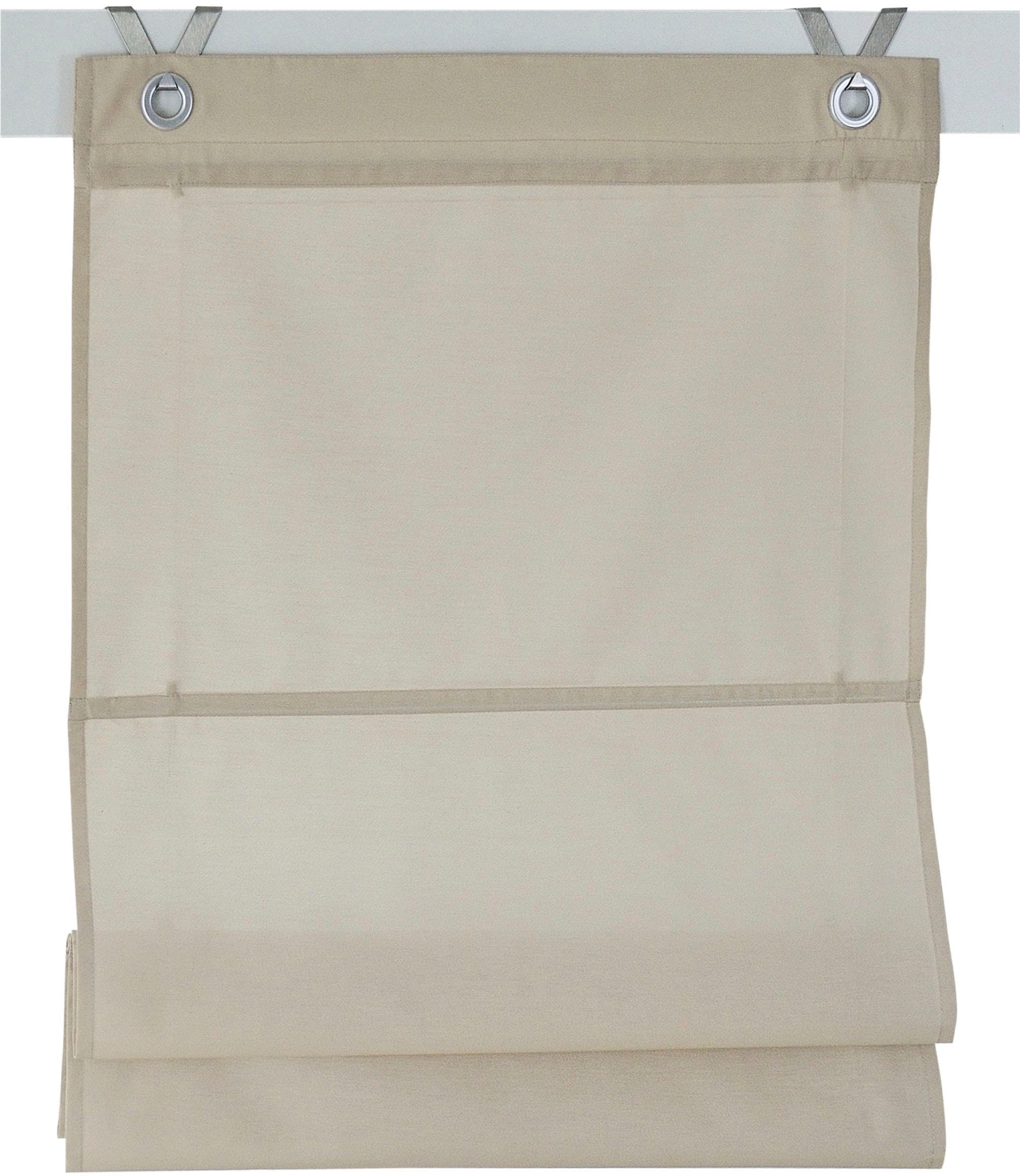 Kutti Raffrollo »Kessy Bessy« mit Hakenaufhängung ohne Bohren freihängend h günstig online kaufen