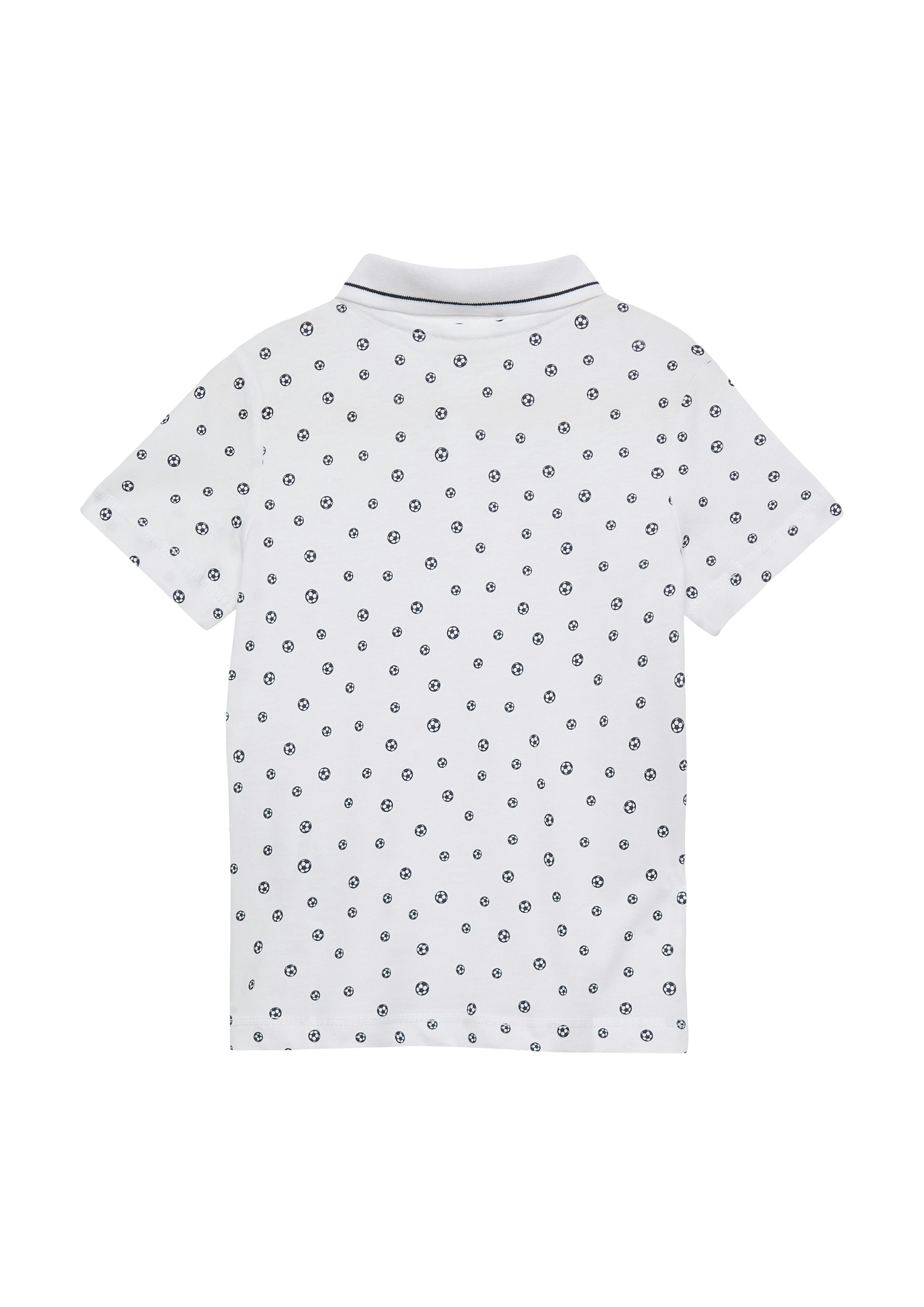 s.Oliver Junior Poloshirt mit Fußball-Allover-Print