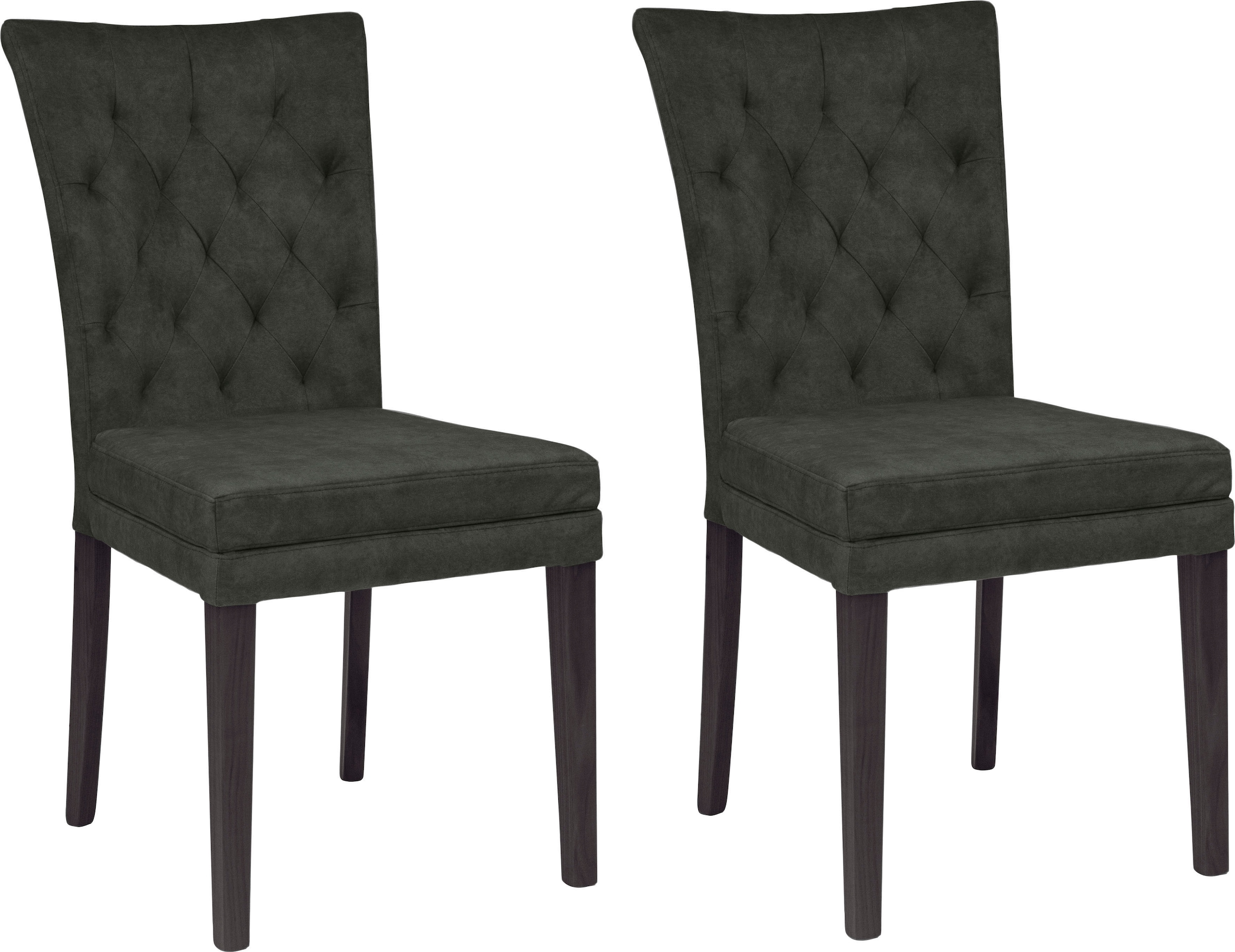 Home affaire 4-Fußstuhl »Colorado« (Set) 2 Stk.Beine aus Buche, wengefarben günstig online kaufen